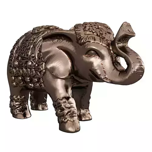Indian elephant figurine