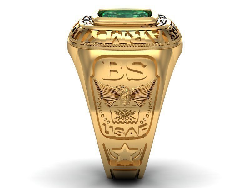 army ring falcon f15 3D print model_1