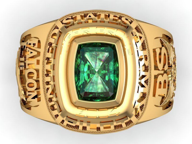 army ring falcon f15 3D print model_3