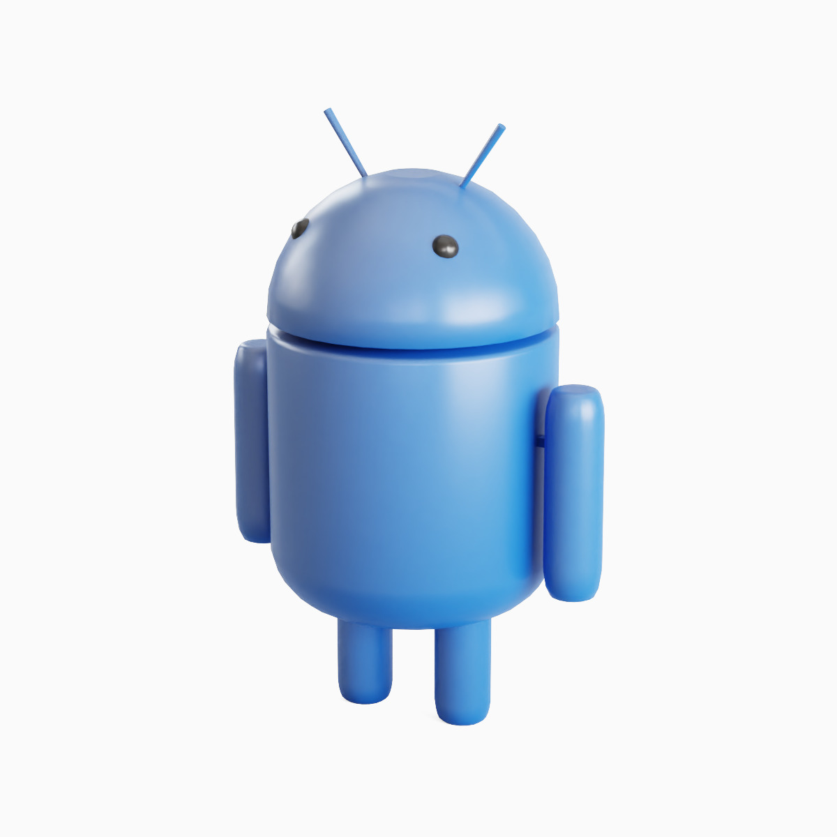 Android Robot 02 Low-poly 3D model_3
