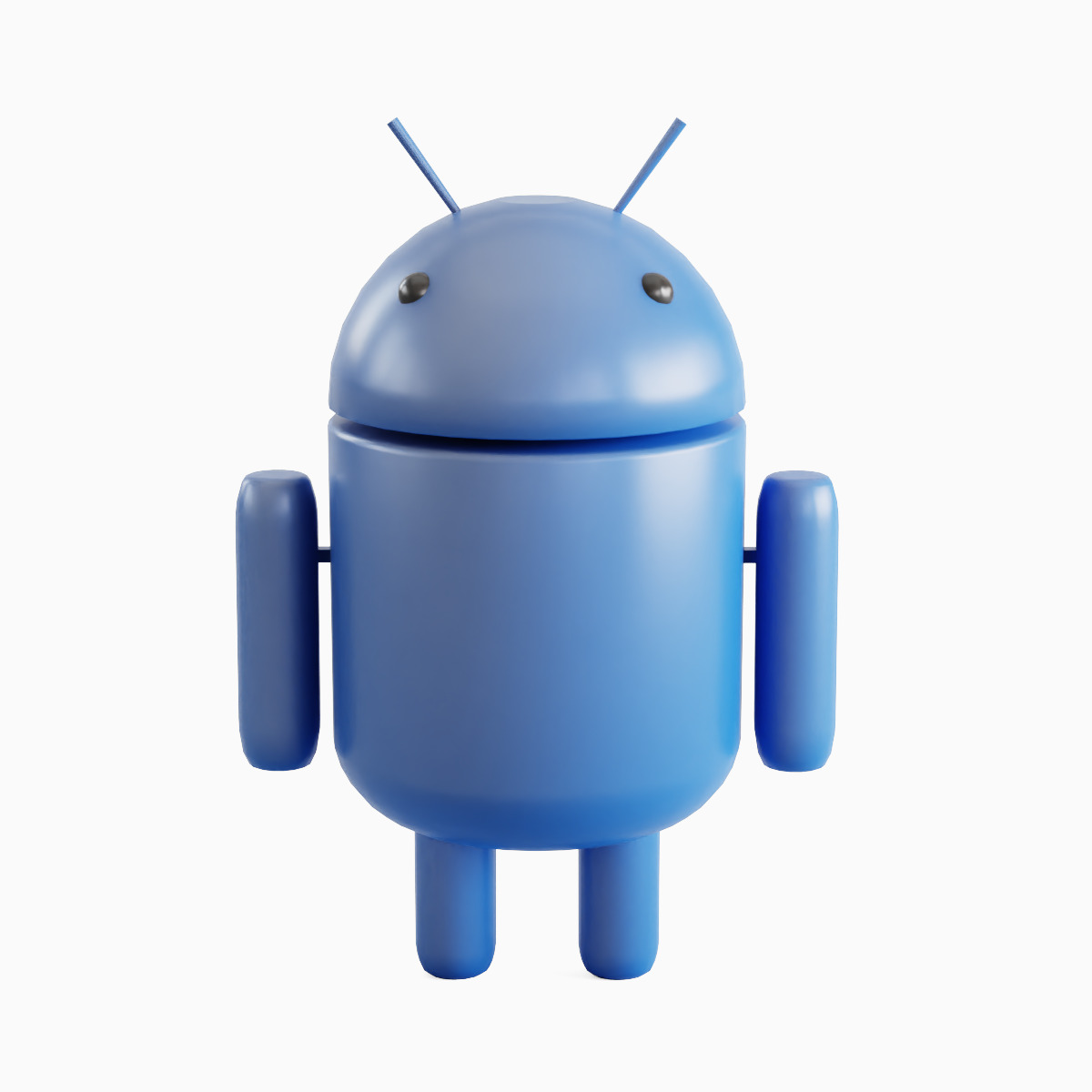Android Robot 02 Low-poly 3D model_4