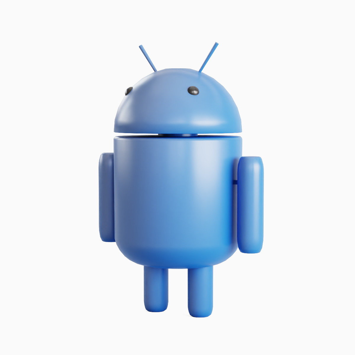 Android Robot 02 Low-poly 3D model_1