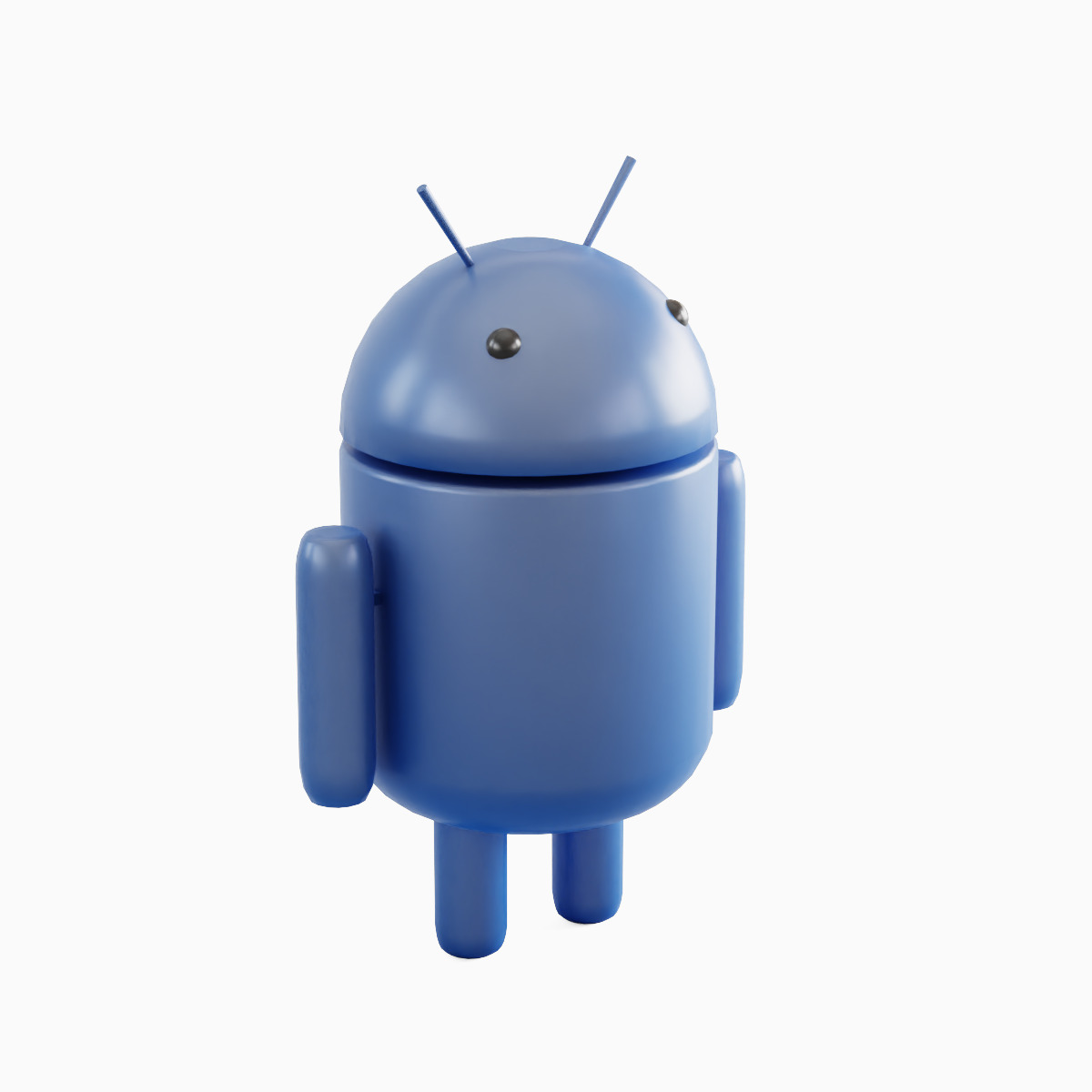 Android Robot 02 Low-poly 3D model_5