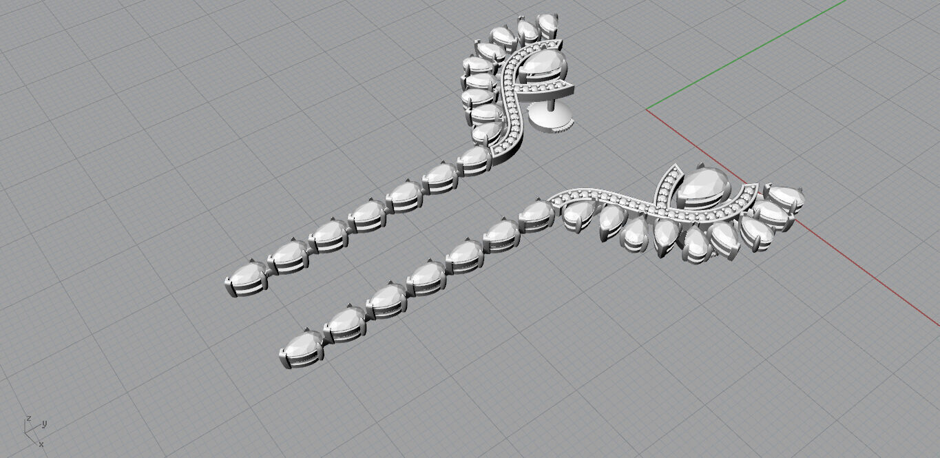 Earrings 3D print model_14