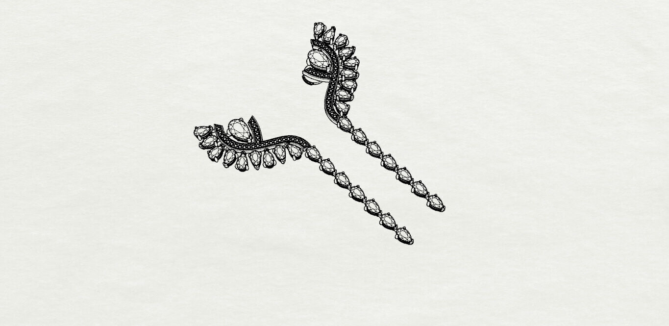 Earrings 3D print model_17