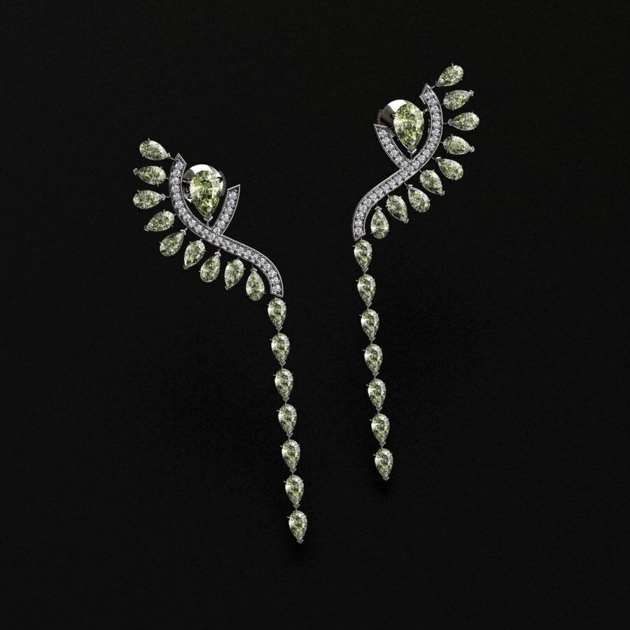 Earrings 3D print model_3