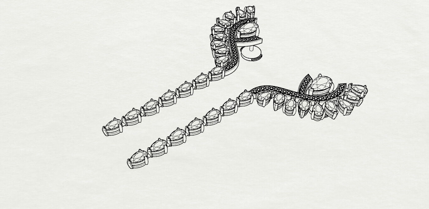 Earrings 3D print model_15