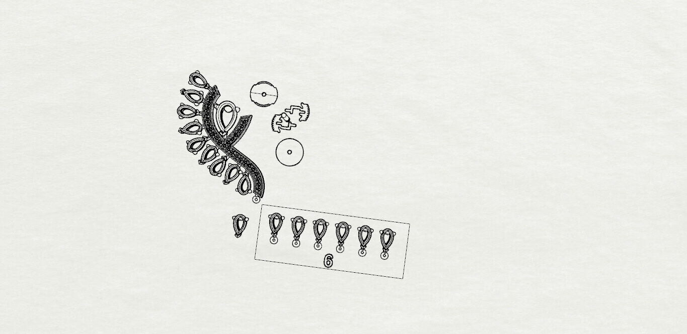 Earrings 3D print model_19