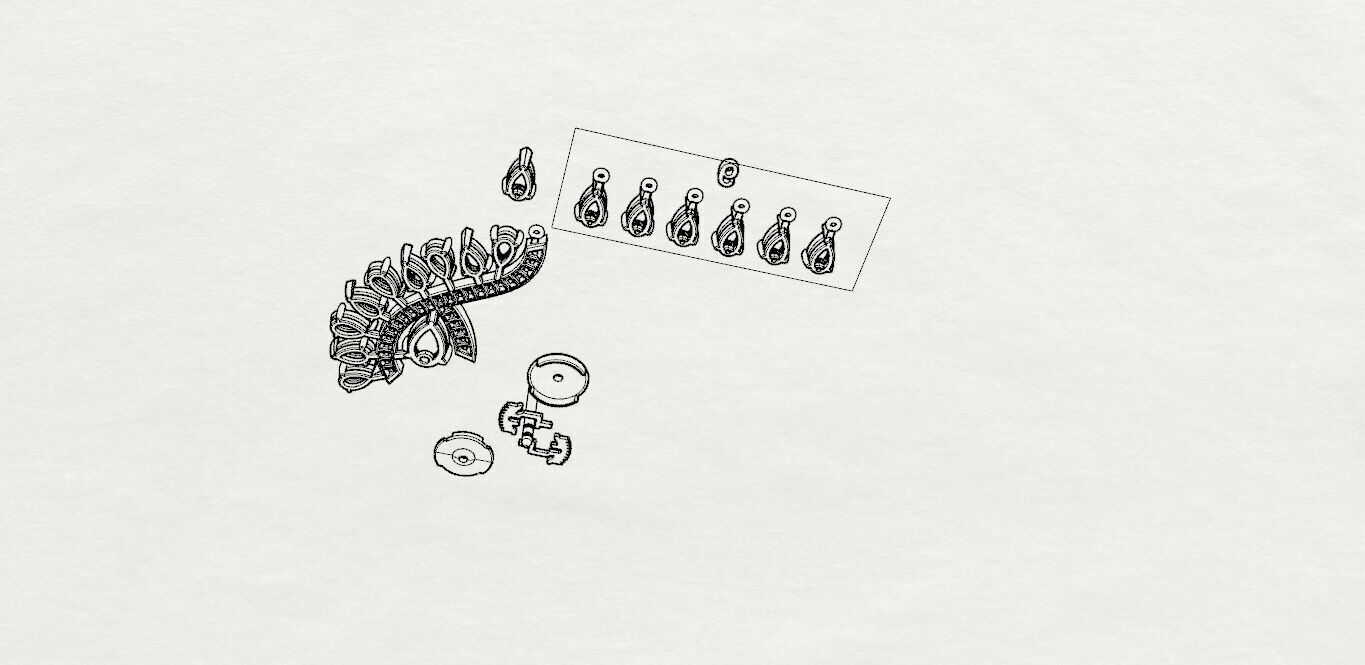 Earrings 3D print model_21