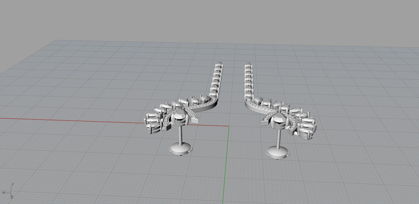 Earrings 3D print model_11