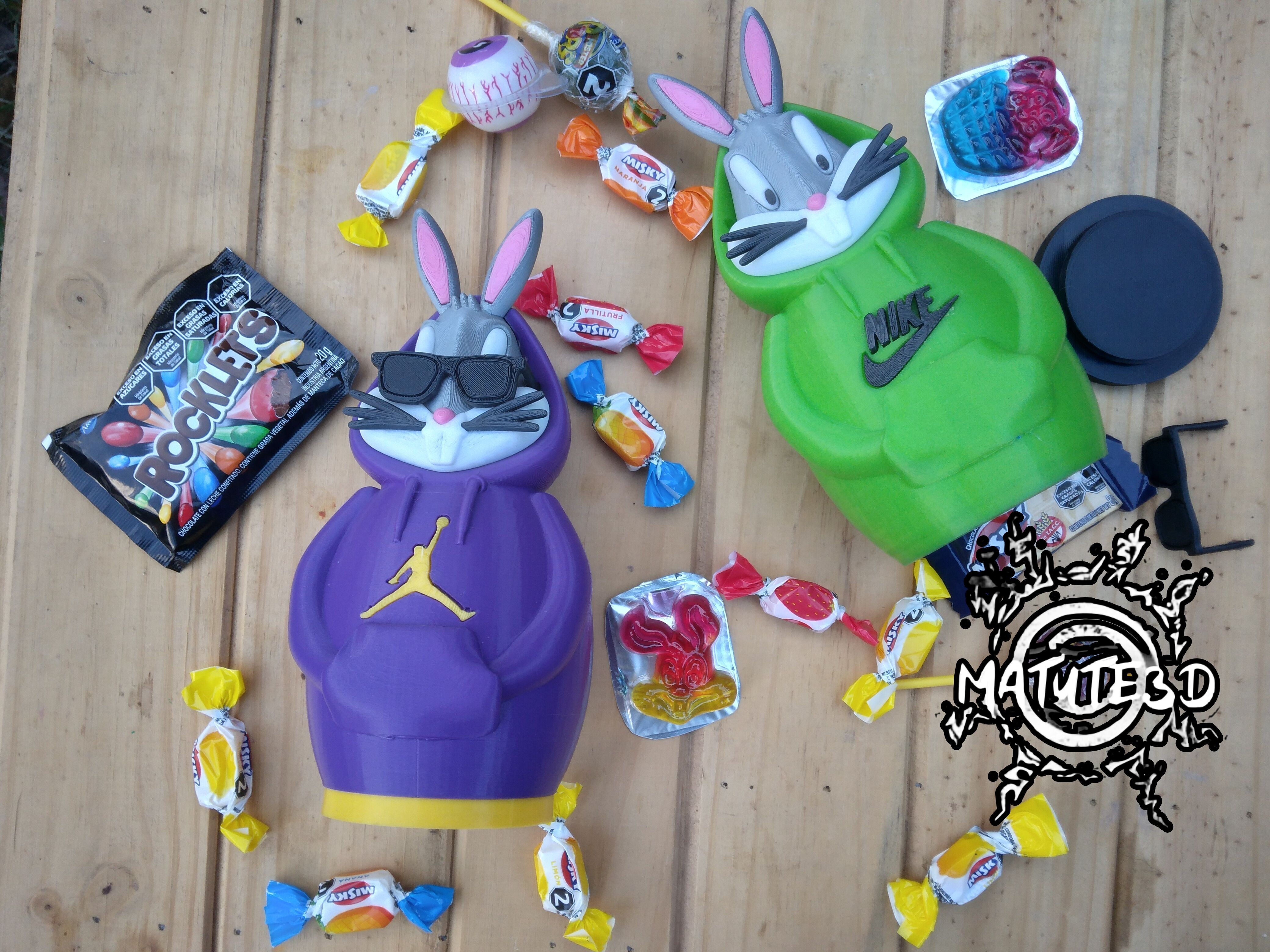 huevo de pascua bugs bunny 3D print model_2