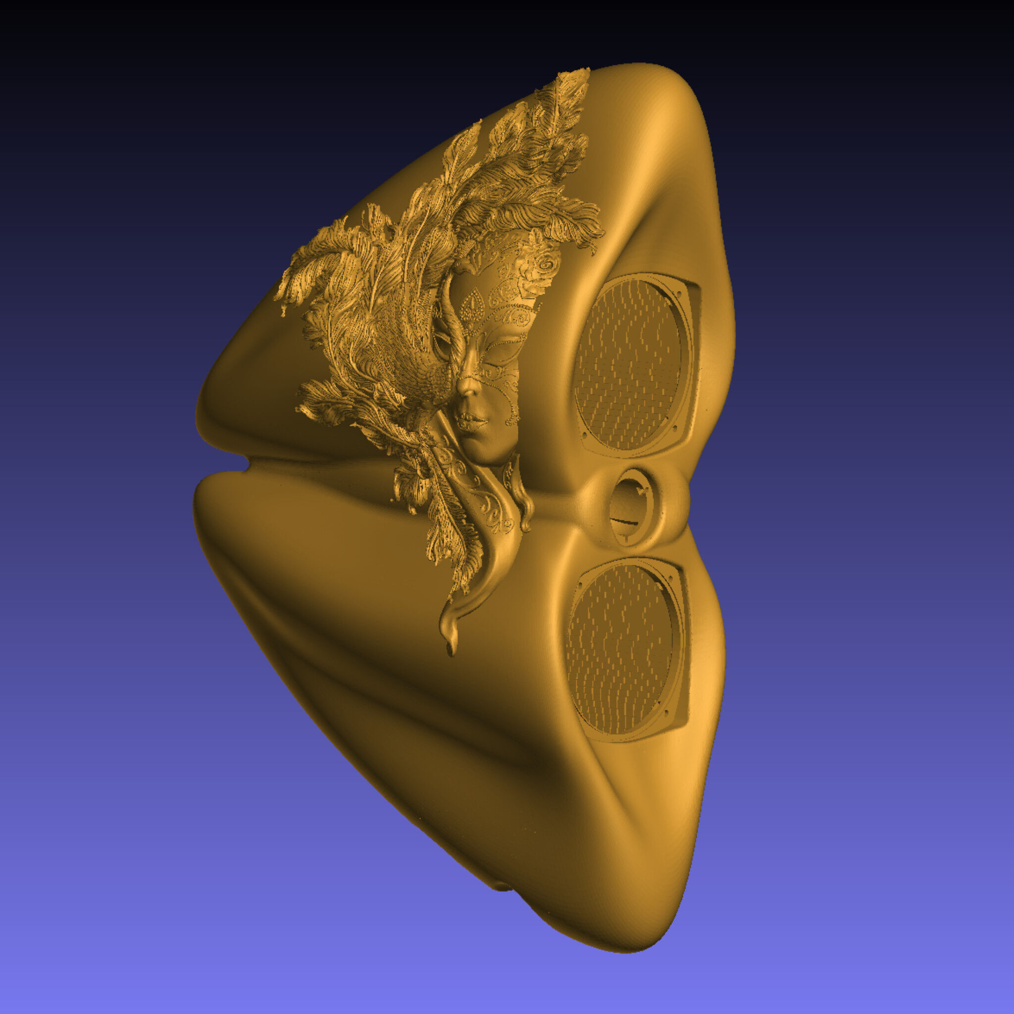 Loudspeaker enclosure NYMOS Masquee 3D print model_1