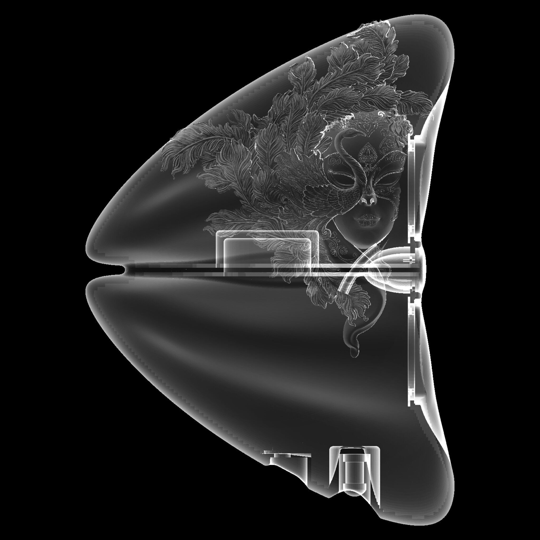 Loudspeaker enclosure NYMOS Masquee 3D print model_4