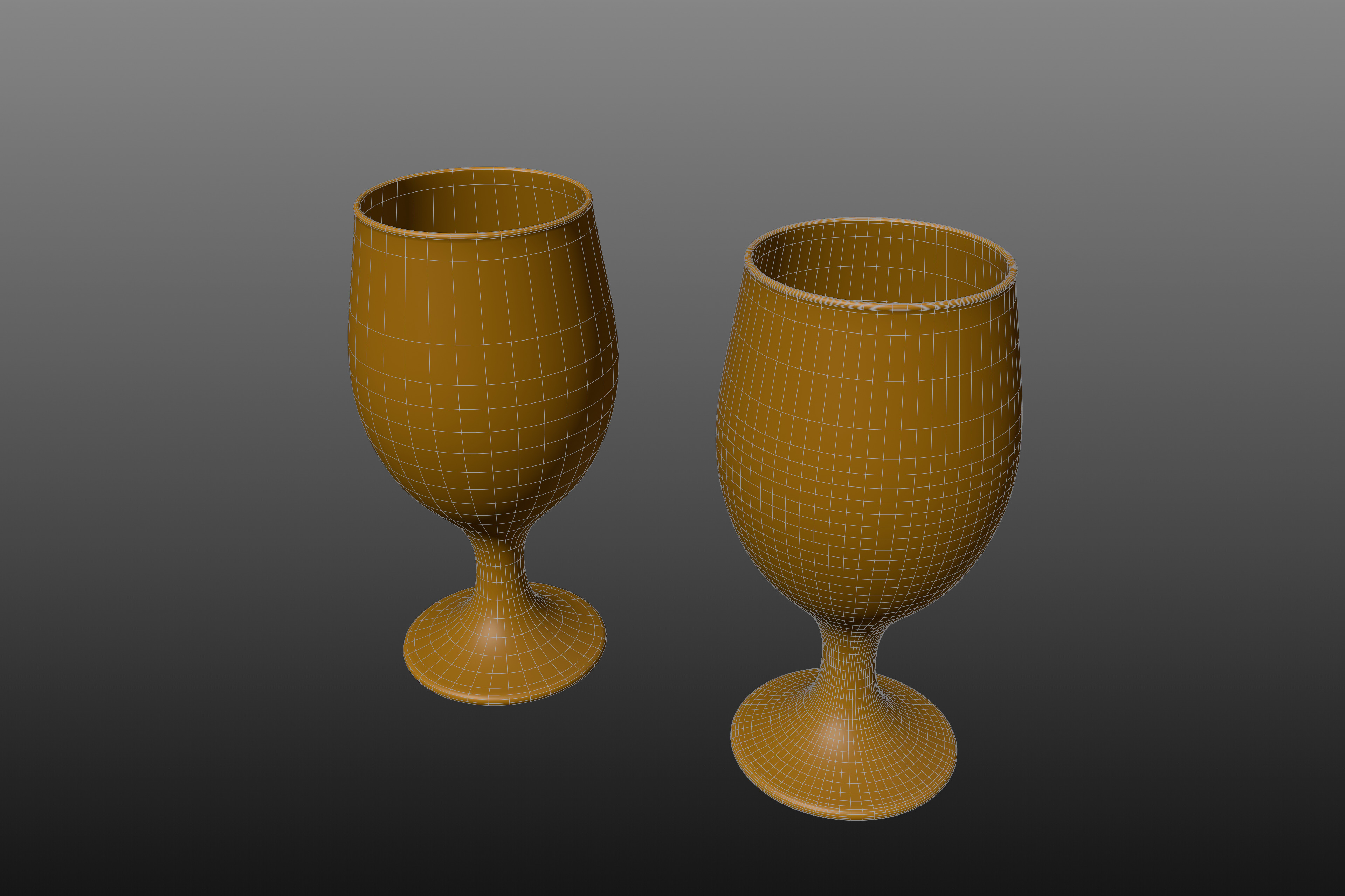 Glassware 3D Model Pack - 15 Realistic Glass Low and High Poly 3D model_6