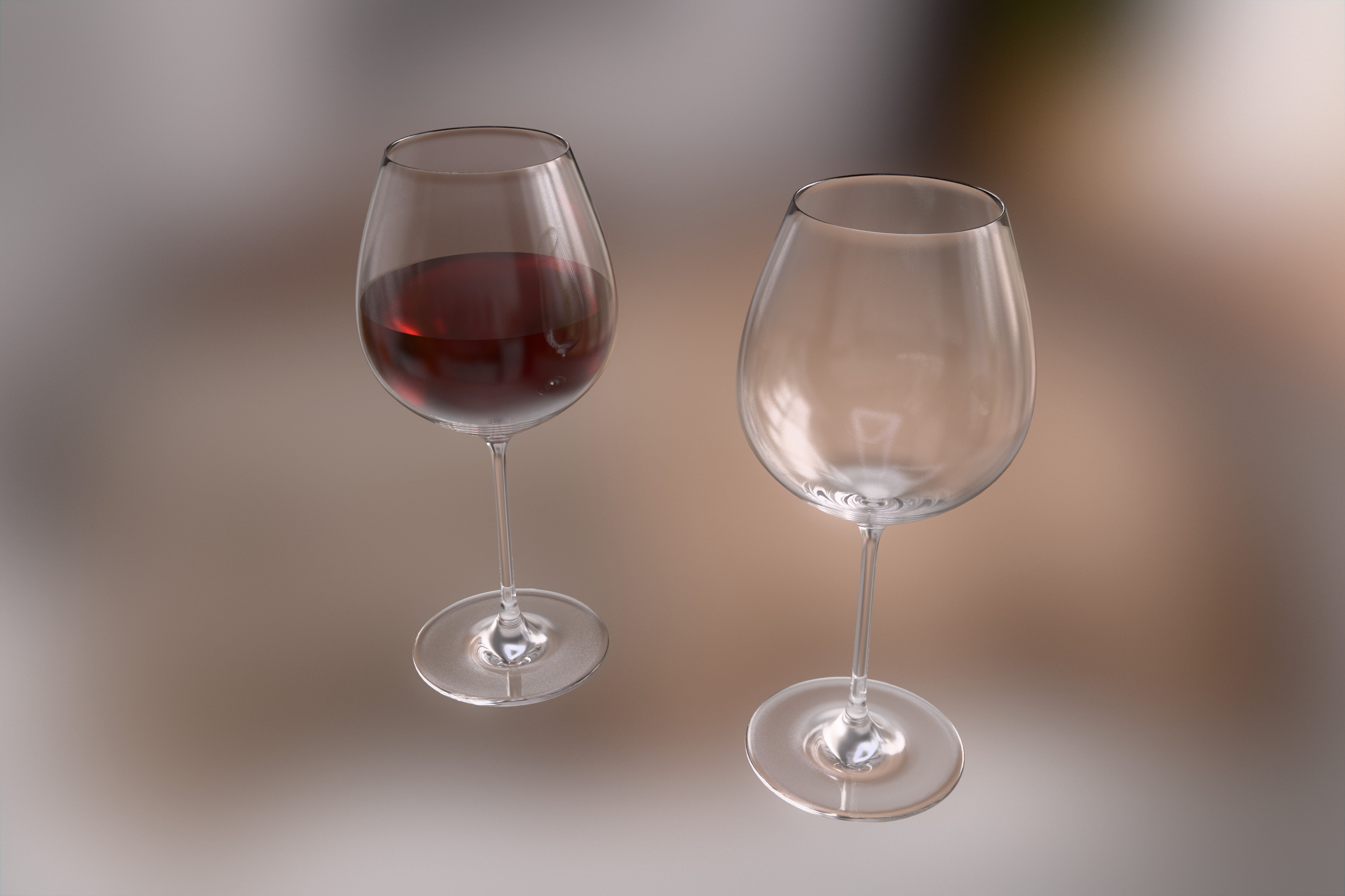 Glassware 3D Model Pack - 15 Realistic Glass Low and High Poly 3D model_7