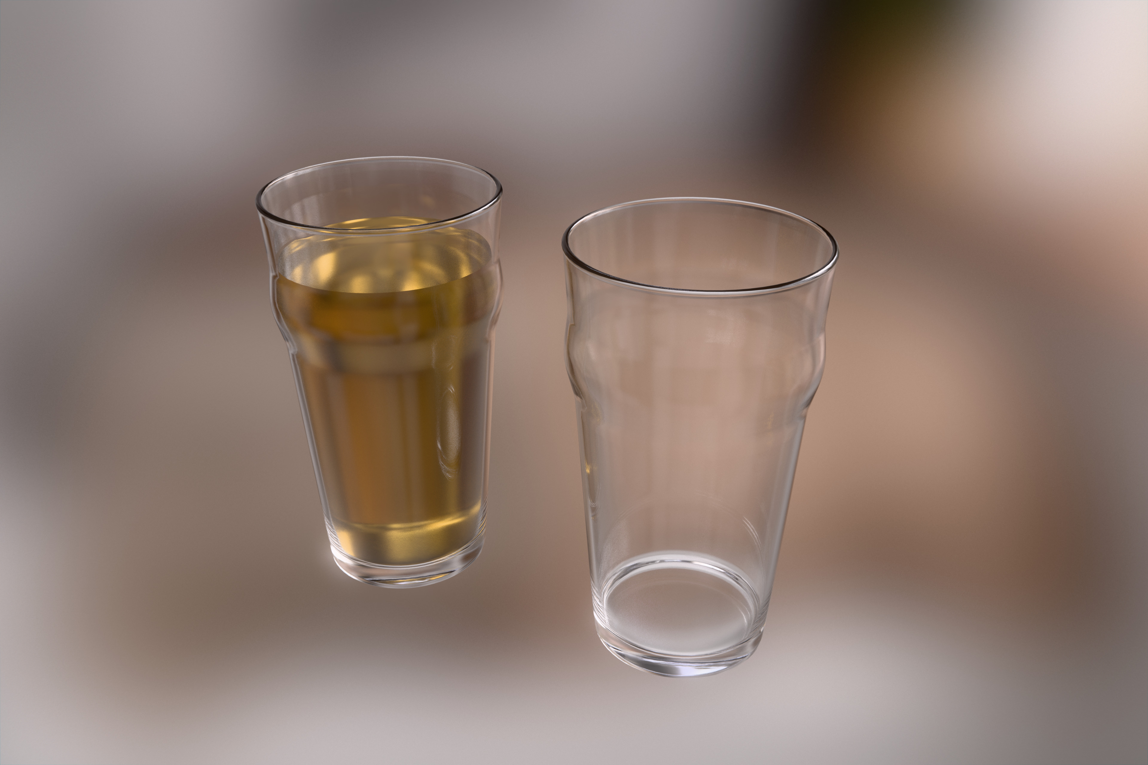 Glassware 3D Model Pack - 15 Realistic Glass Low and High Poly 3D model_3