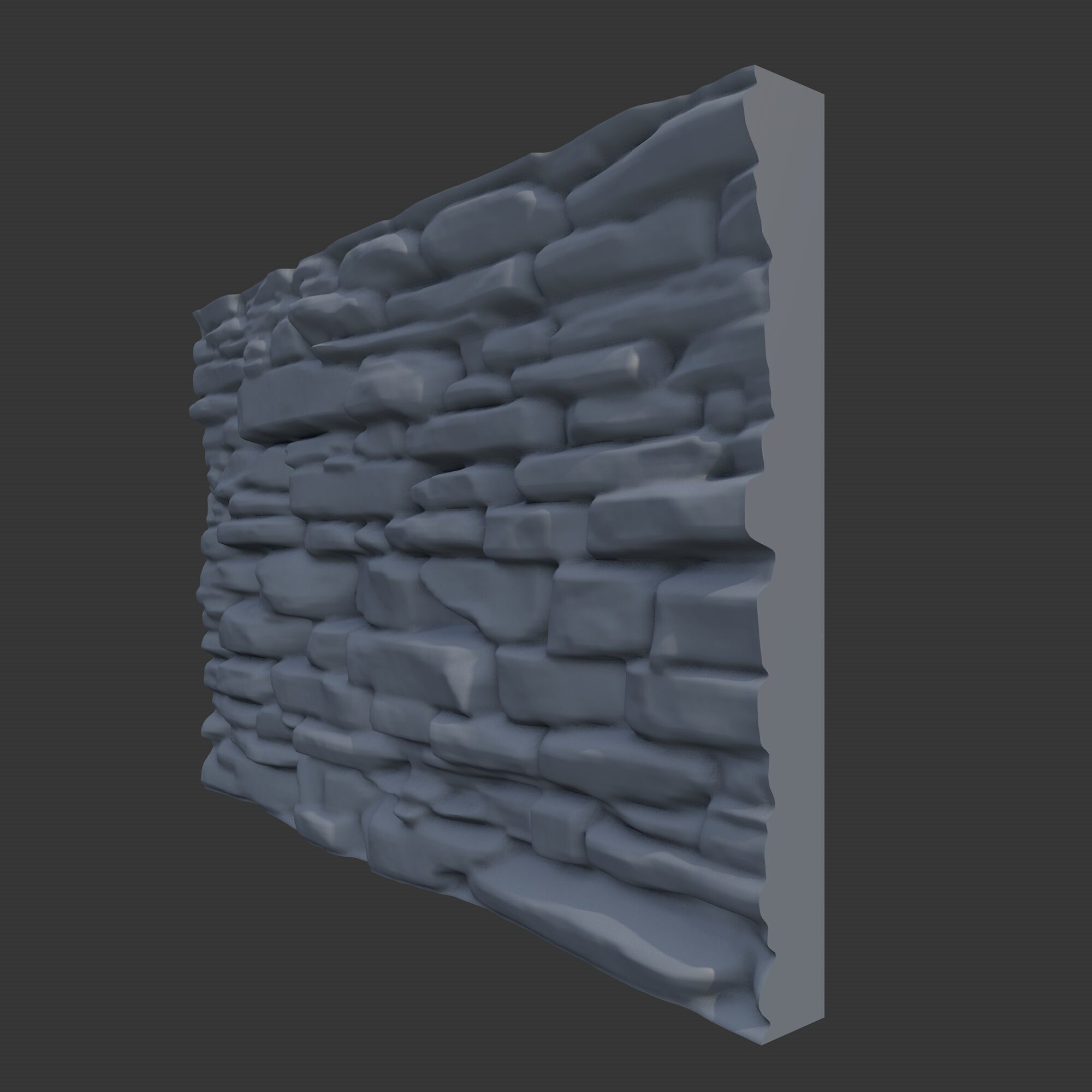 Rock Wall 8 3D model_2