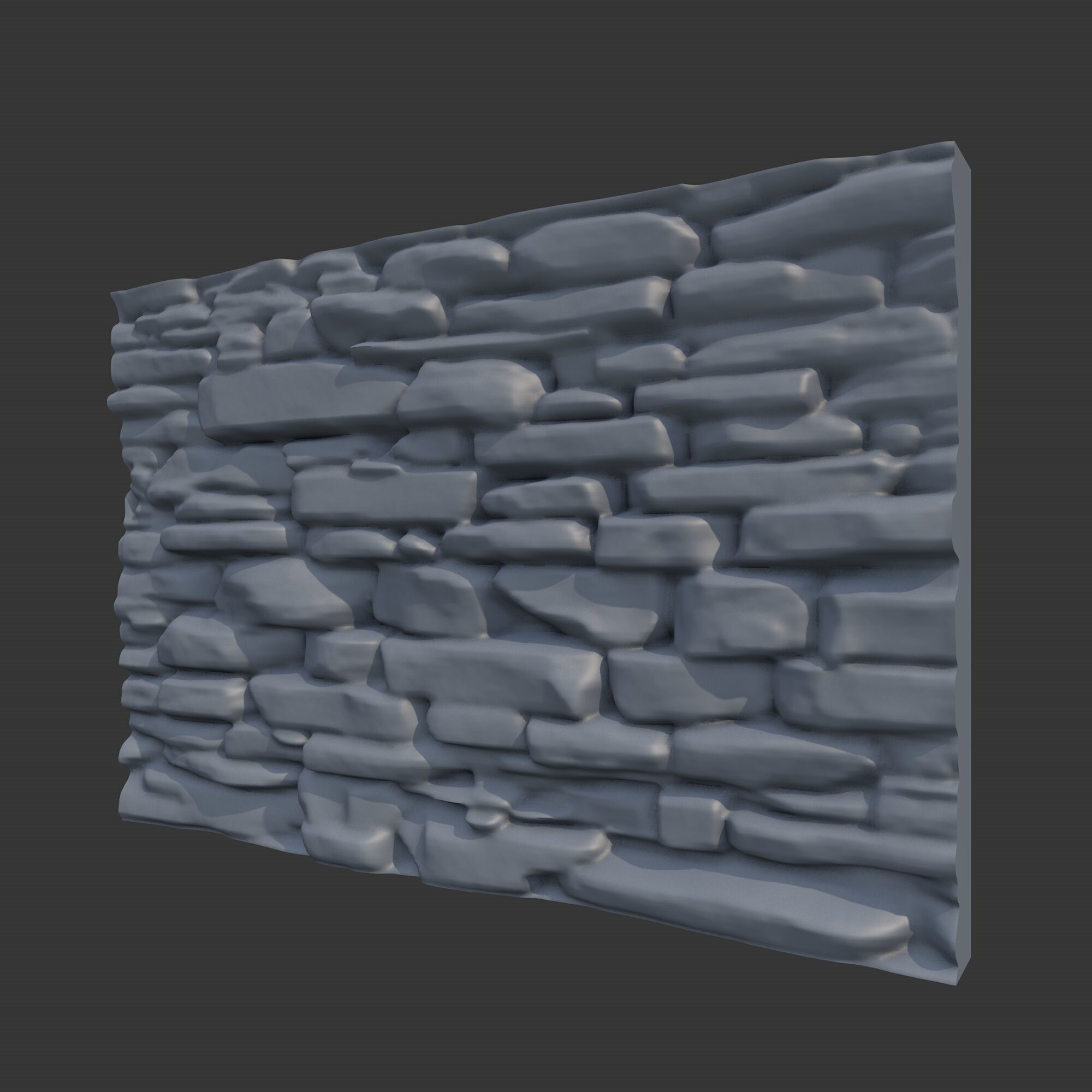 Rock Wall 8 3D model_1