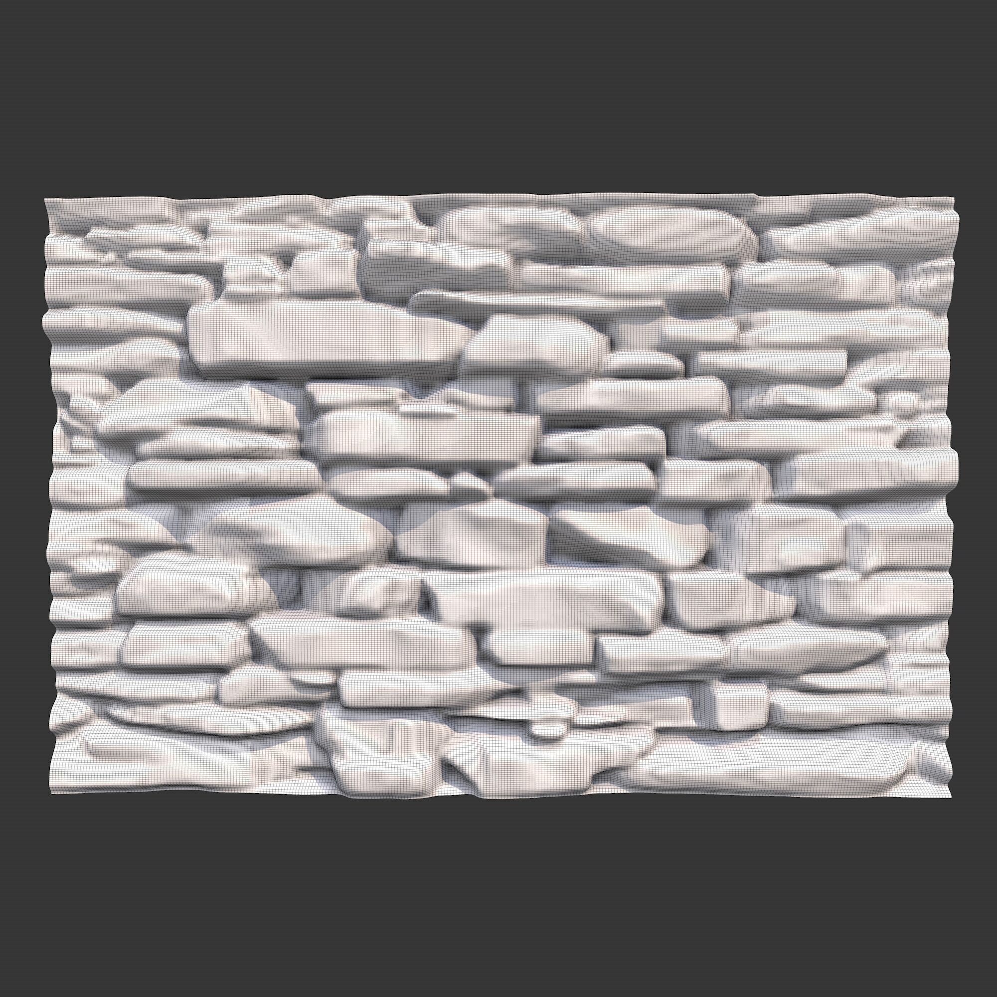 Rock Wall 8 3D model_5