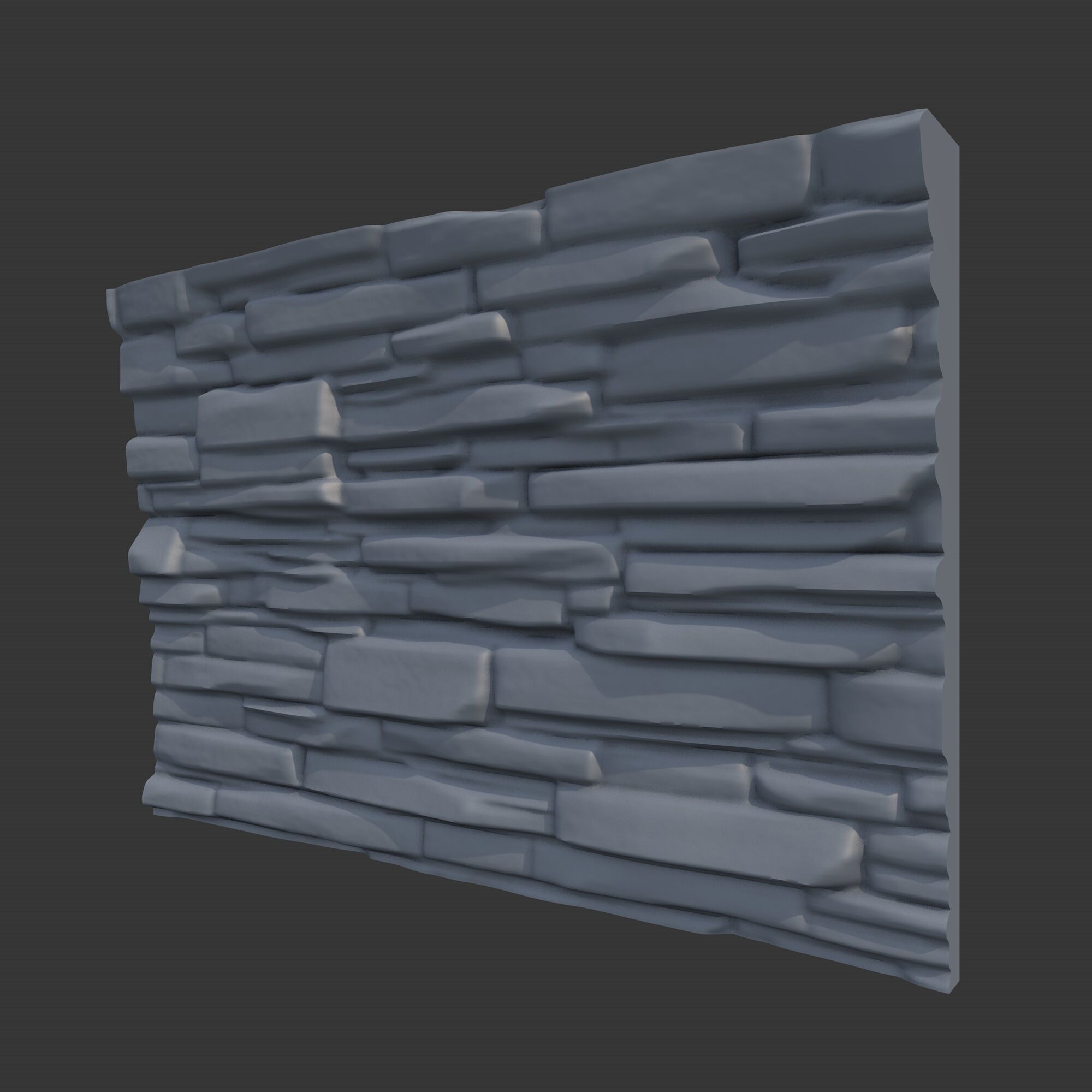 Rock Wall 7 3D model_1