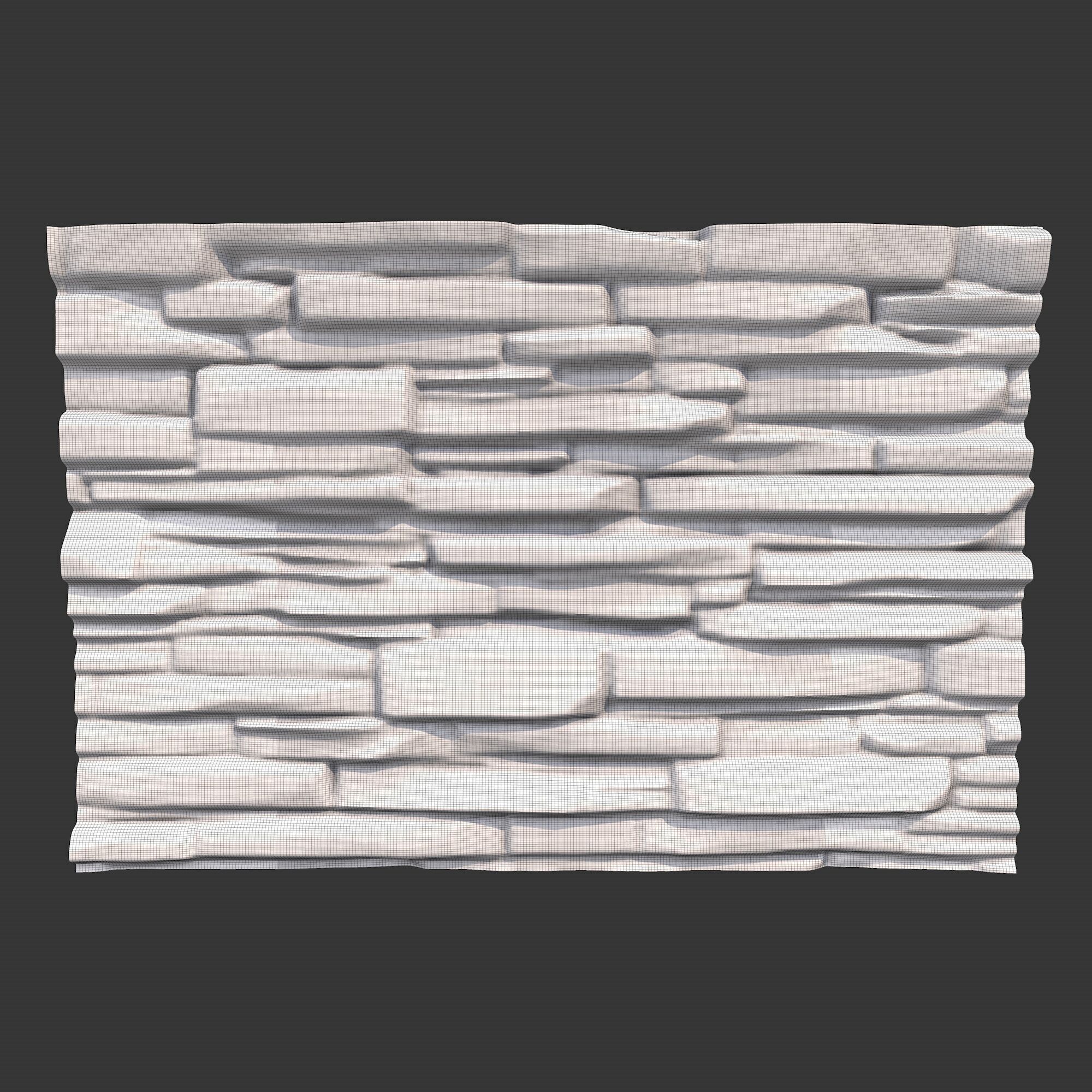 Rock Wall 7 3D model_5