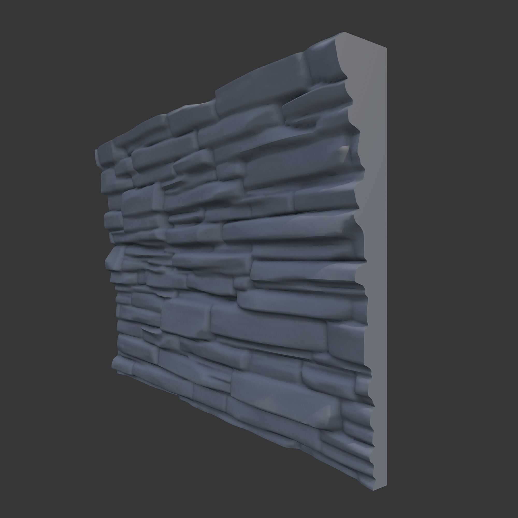 Rock Wall 7 3D model_2