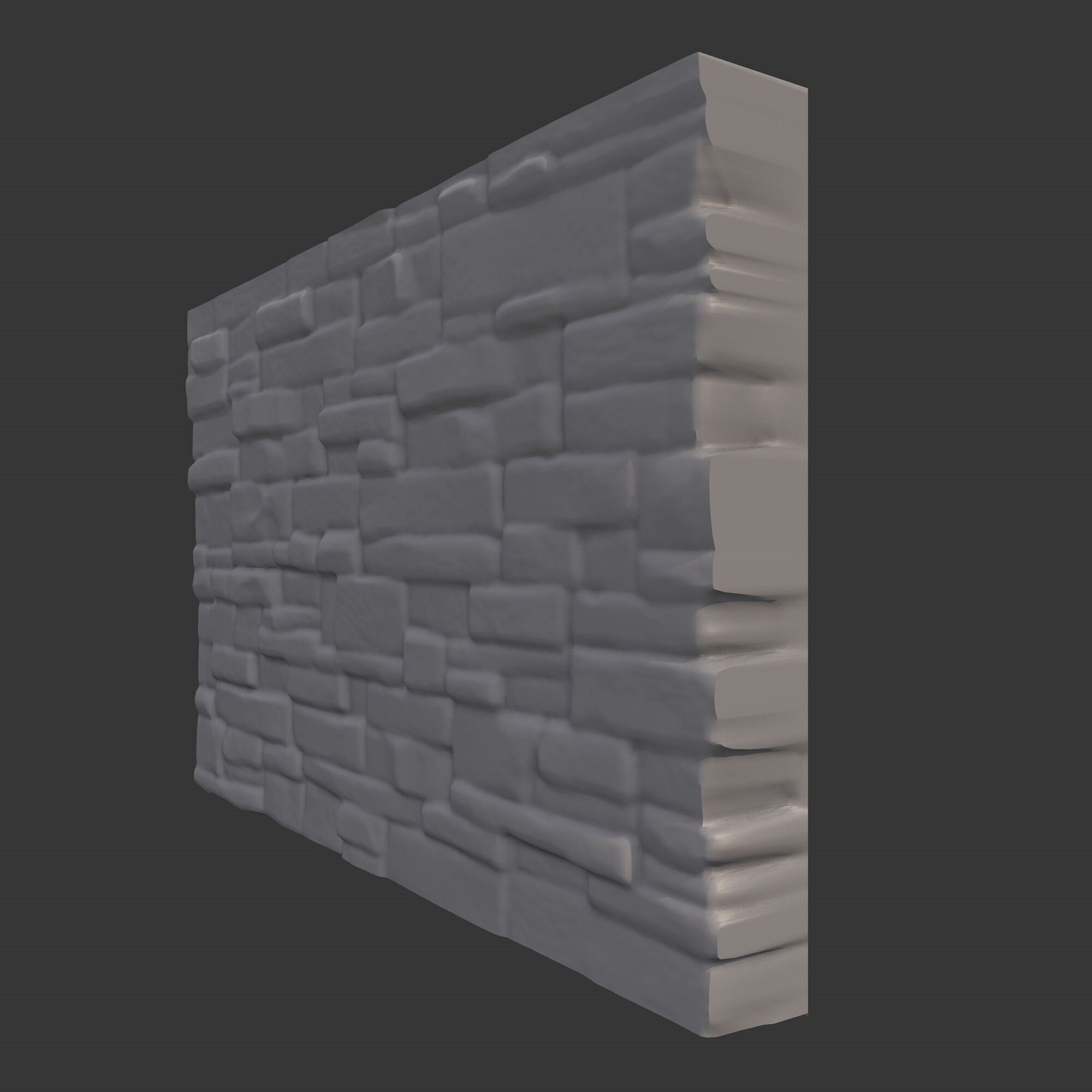 Rock Wall 6 3D model_2