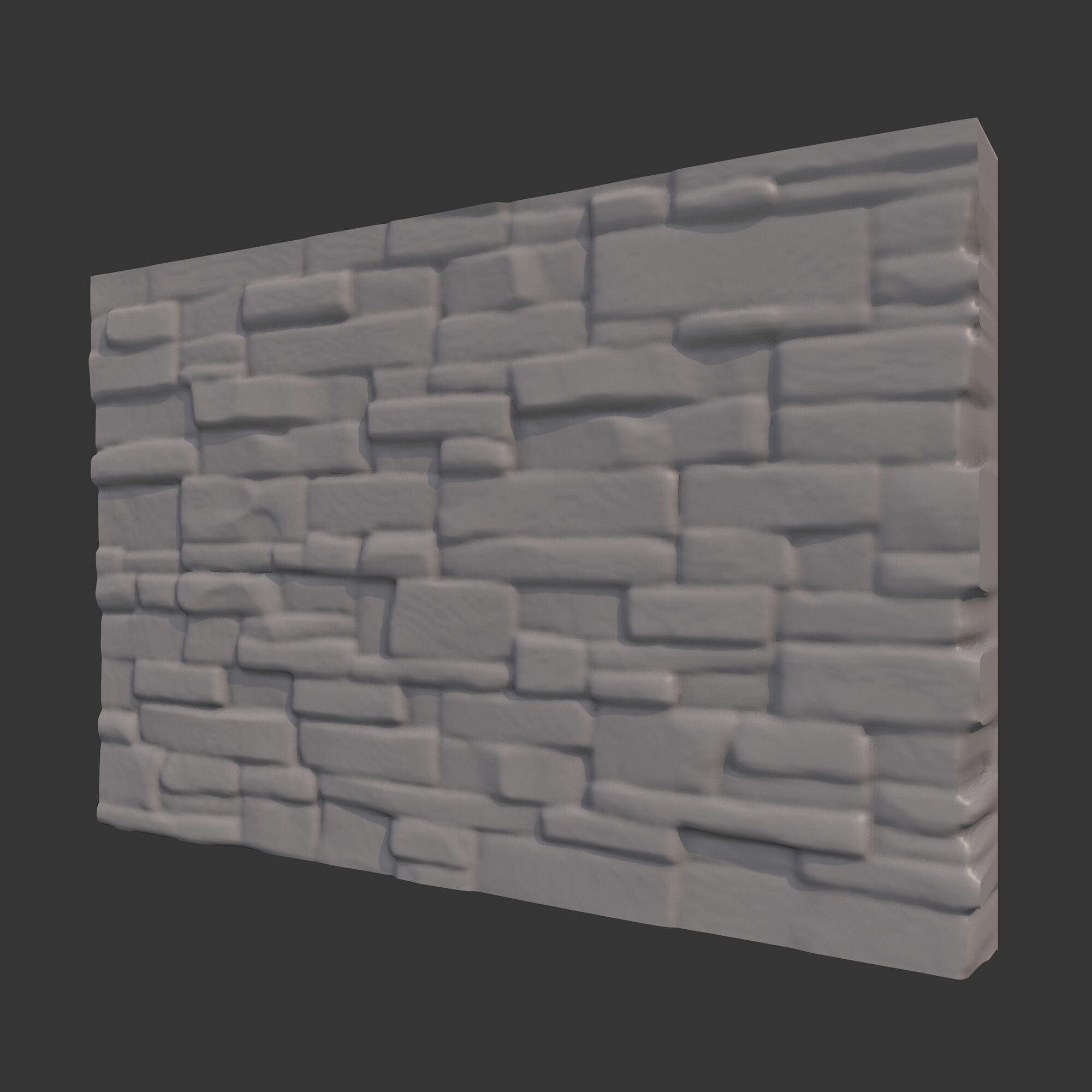 Rock Wall 6 3D model_1