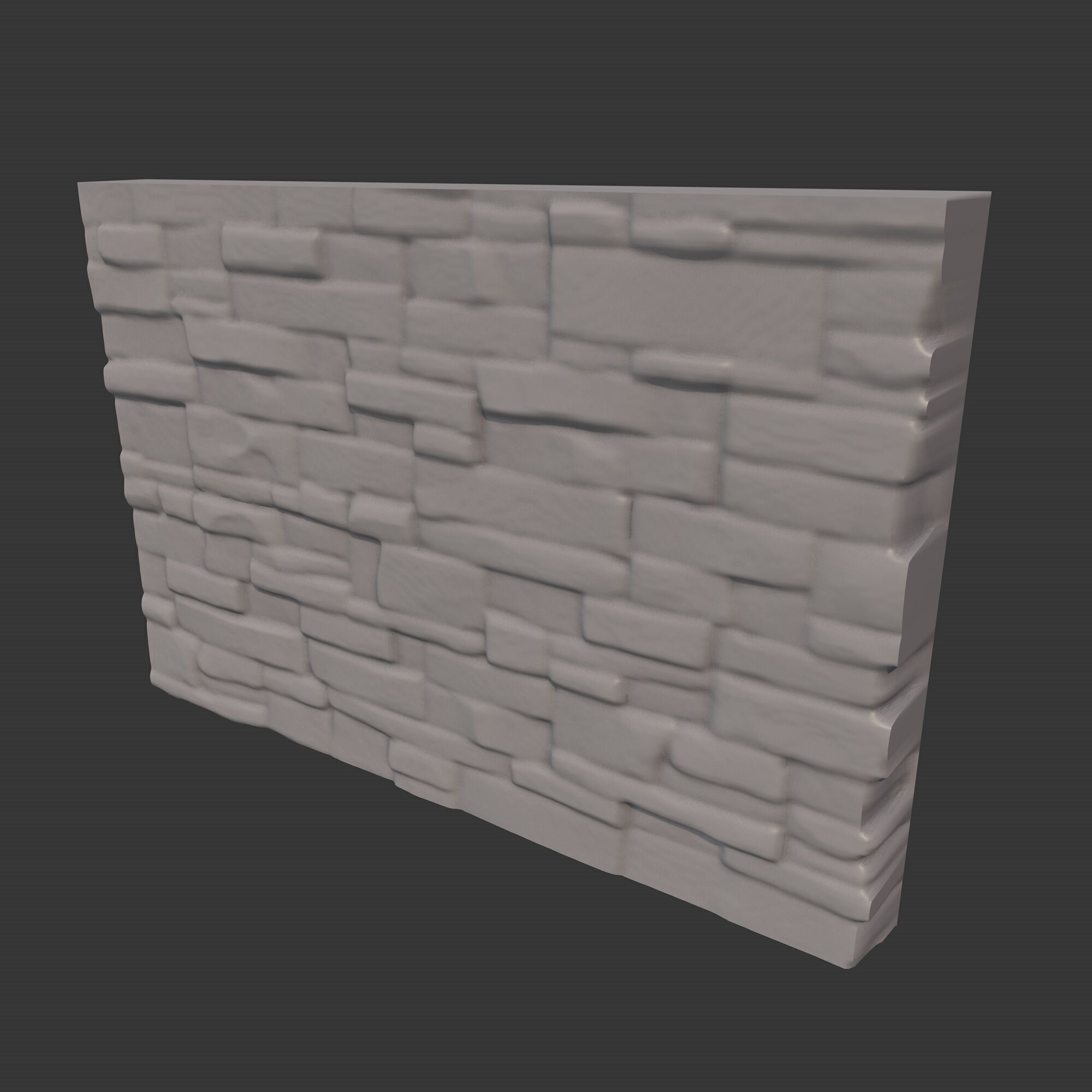 Rock Wall 6 3D model_4