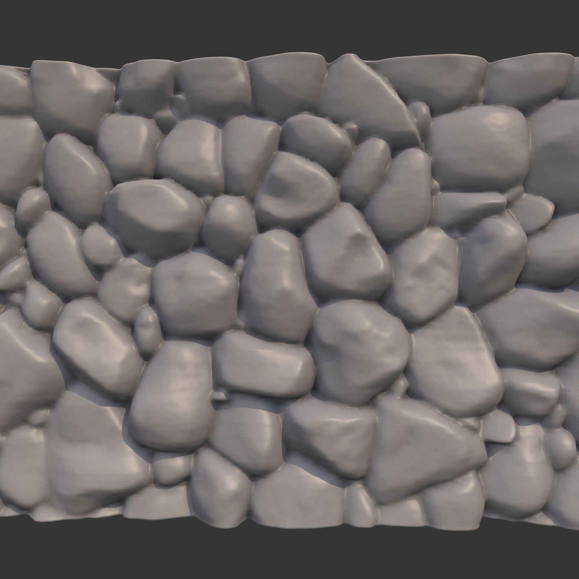 Rock Wall 3 3D model_1