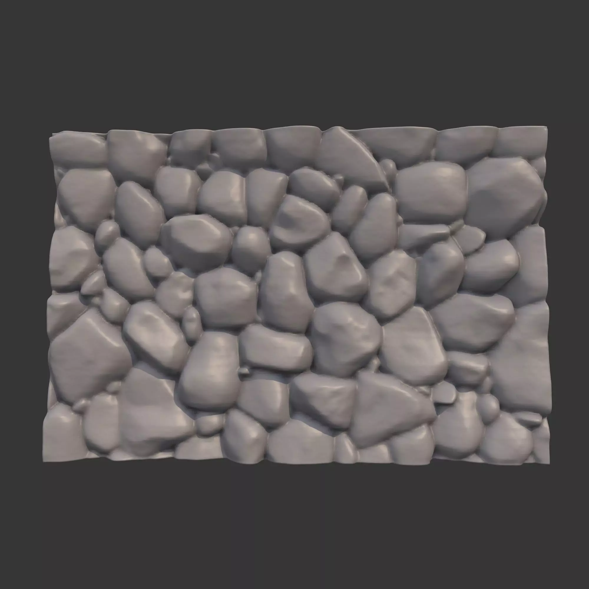 Rock Wall 3 3D model_0
