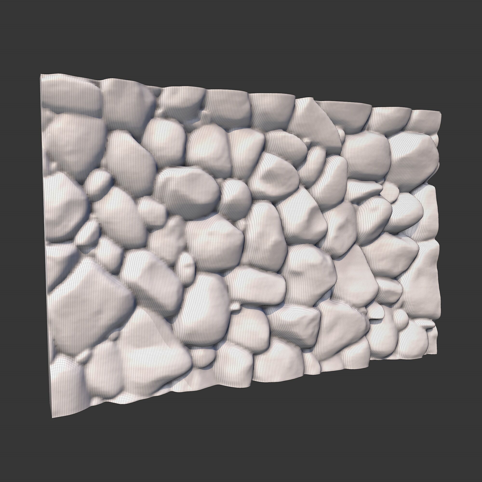 Rock Wall 3 3D model_7