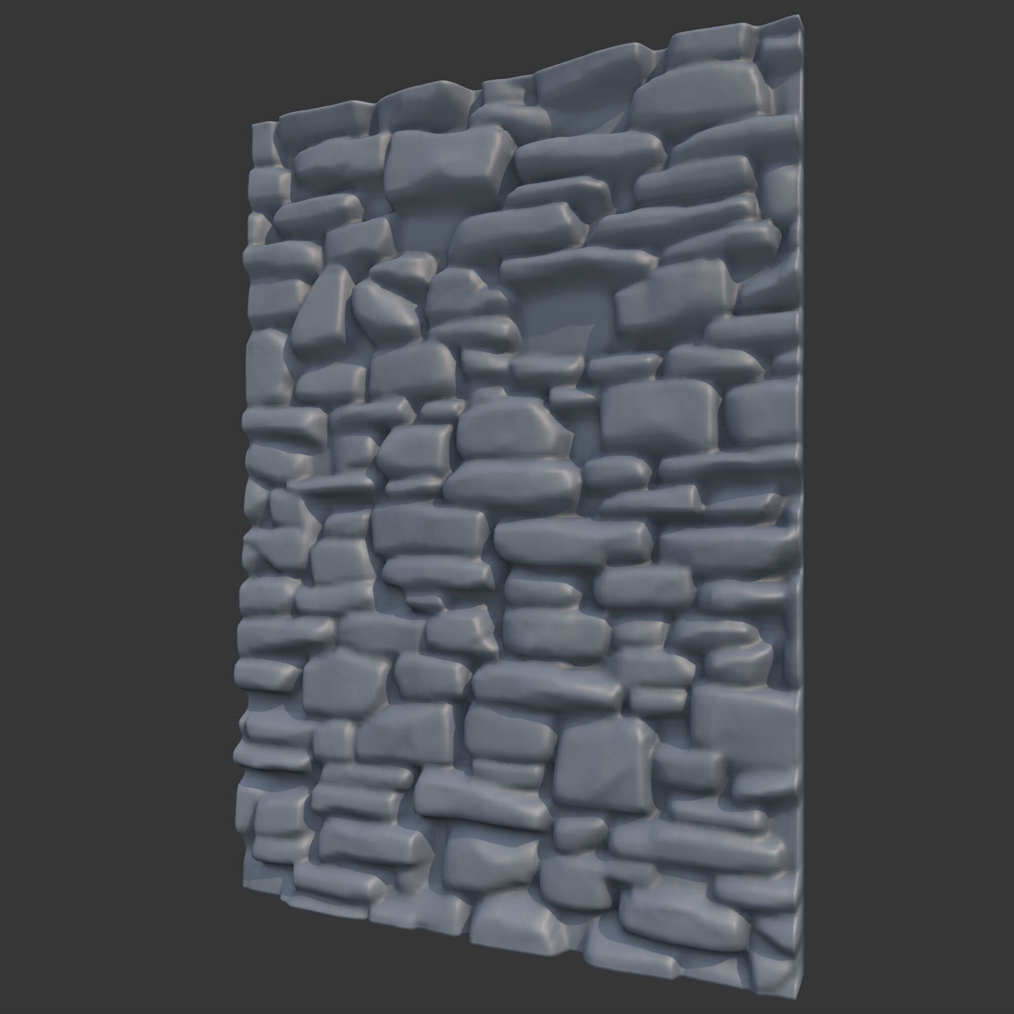 Rock Wall 15 3D model_1