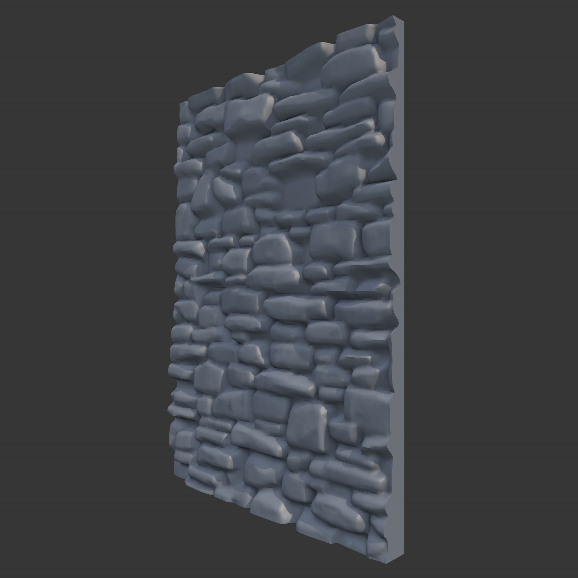 Rock Wall 15 3D model_2