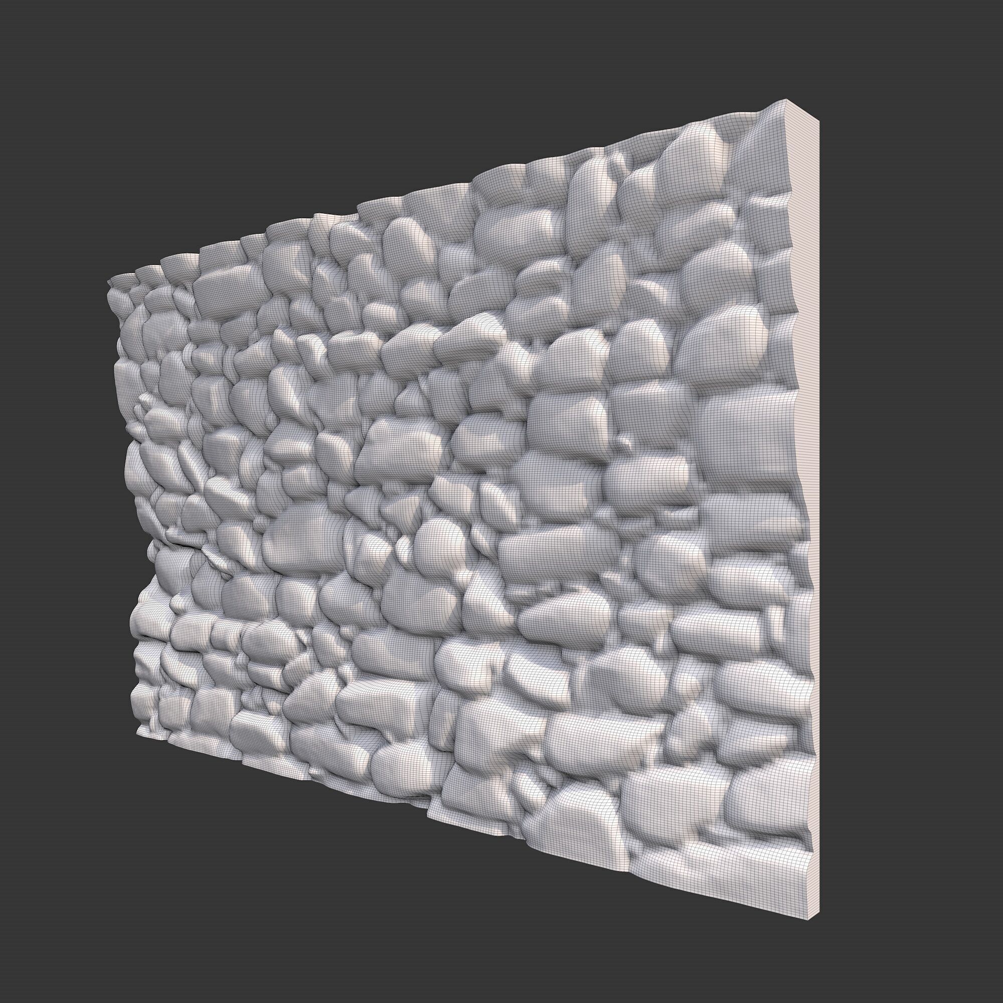 Rock Wall 11 3D model_6
