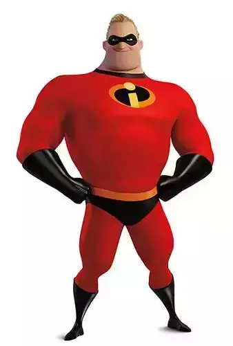 Famous show hero  Low-poly 3D model