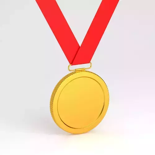 Gold Medal 3D model Gold Medal 3D model