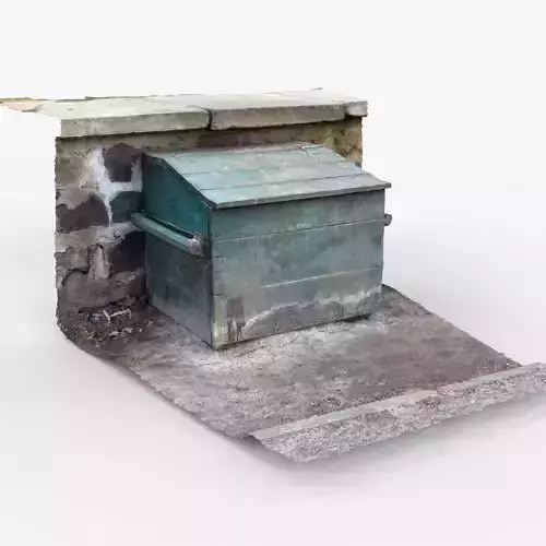 Photorealistic 3D scan of Utility wooden box