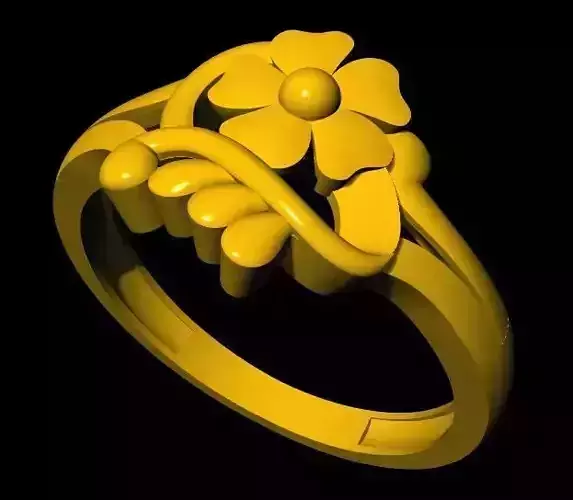 flower ring 3dm file