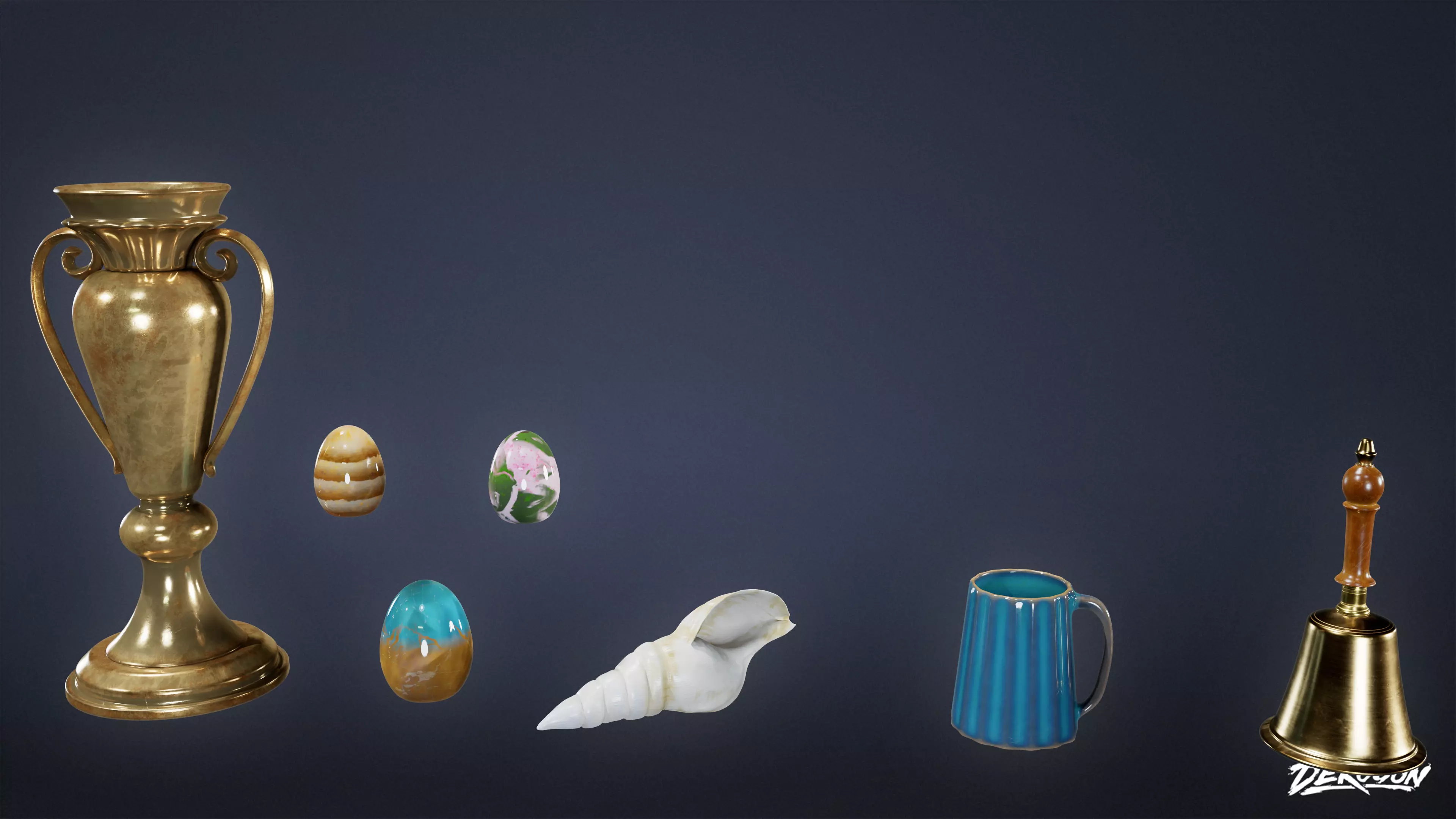 SUBURBS - Knick Knacks 03 - LOW POLY AND NANITE Low-poly 3D model_0