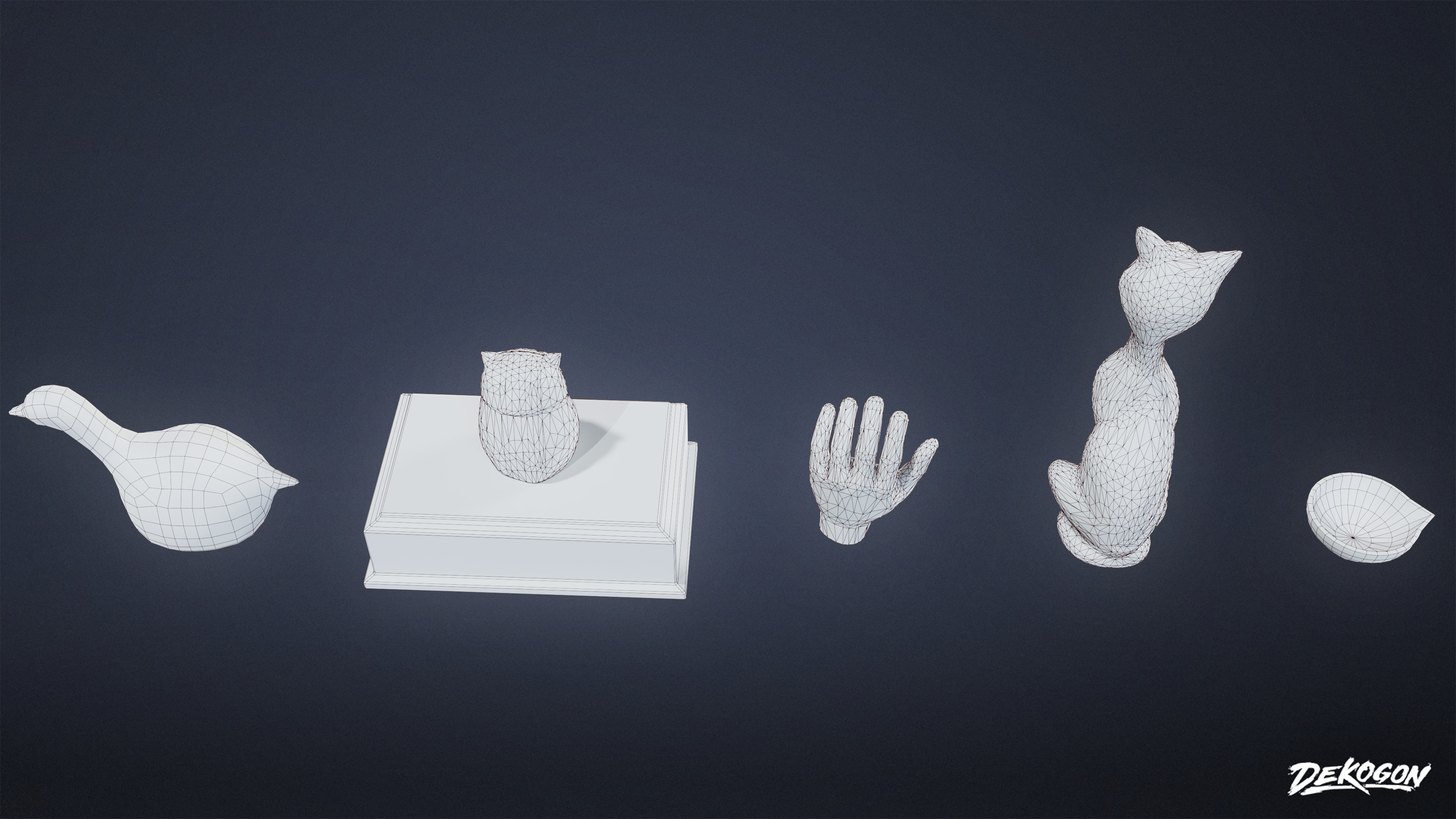 SUBURBS - Knick Knacks 08 - LOW POLY AND NANITE Low-poly 3D model_9