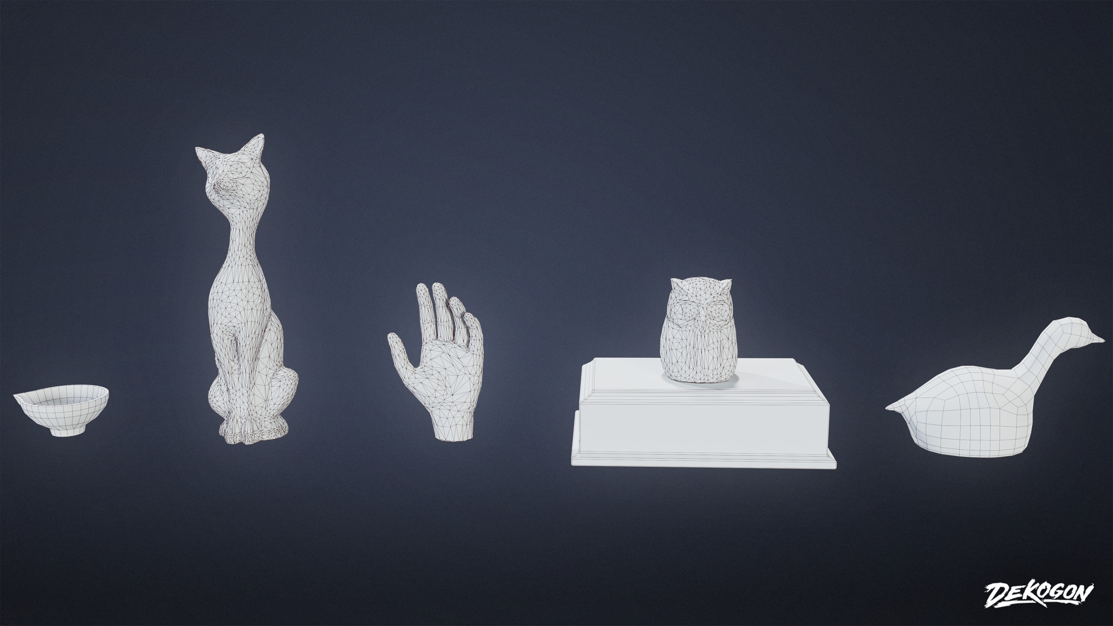 SUBURBS - Knick Knacks 08 - LOW POLY AND NANITE Low-poly 3D model_8