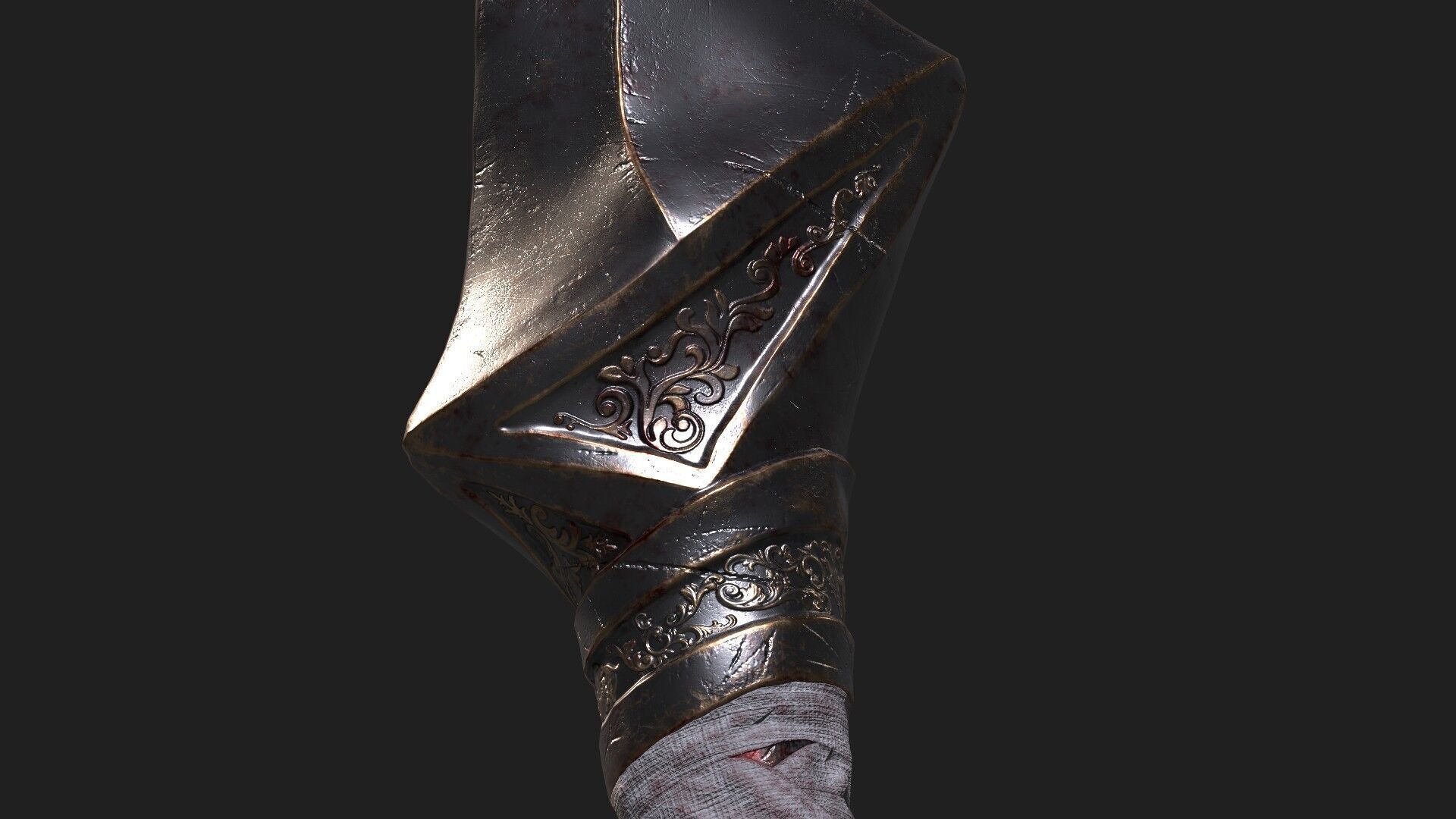 Dagger Low-poly 3D model_3