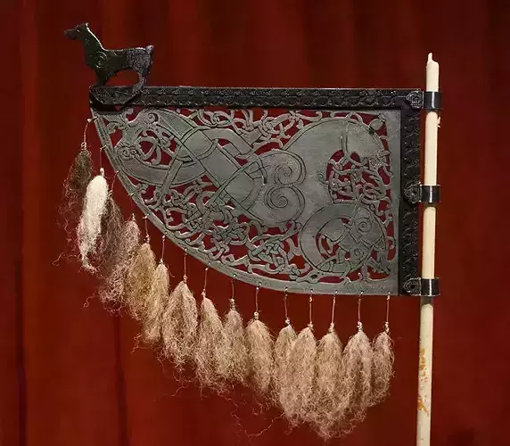 Viking weather vane 3D print model