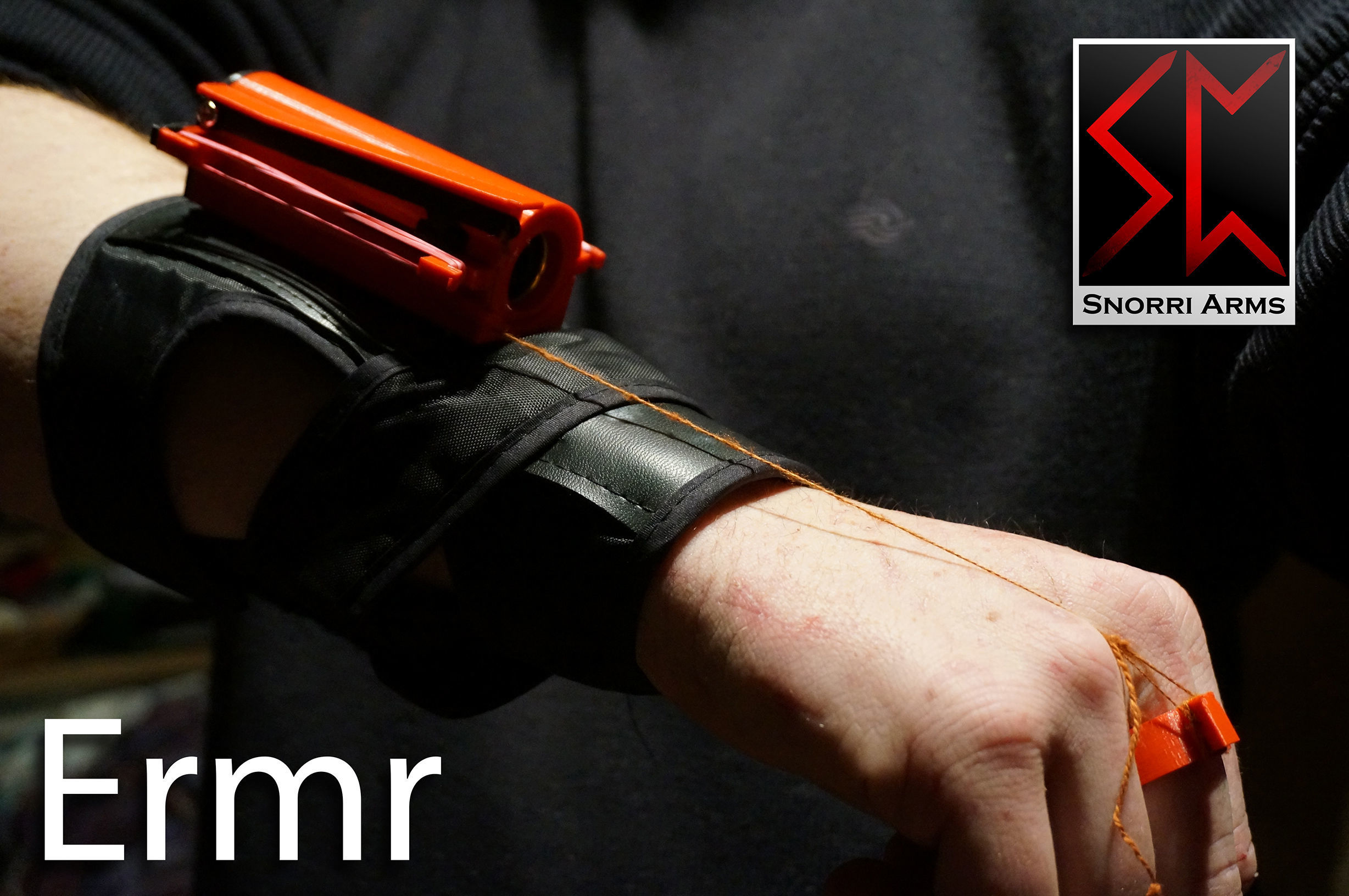 Ermr arm mounted airsoft shotgun shell launcher 3D print model_1