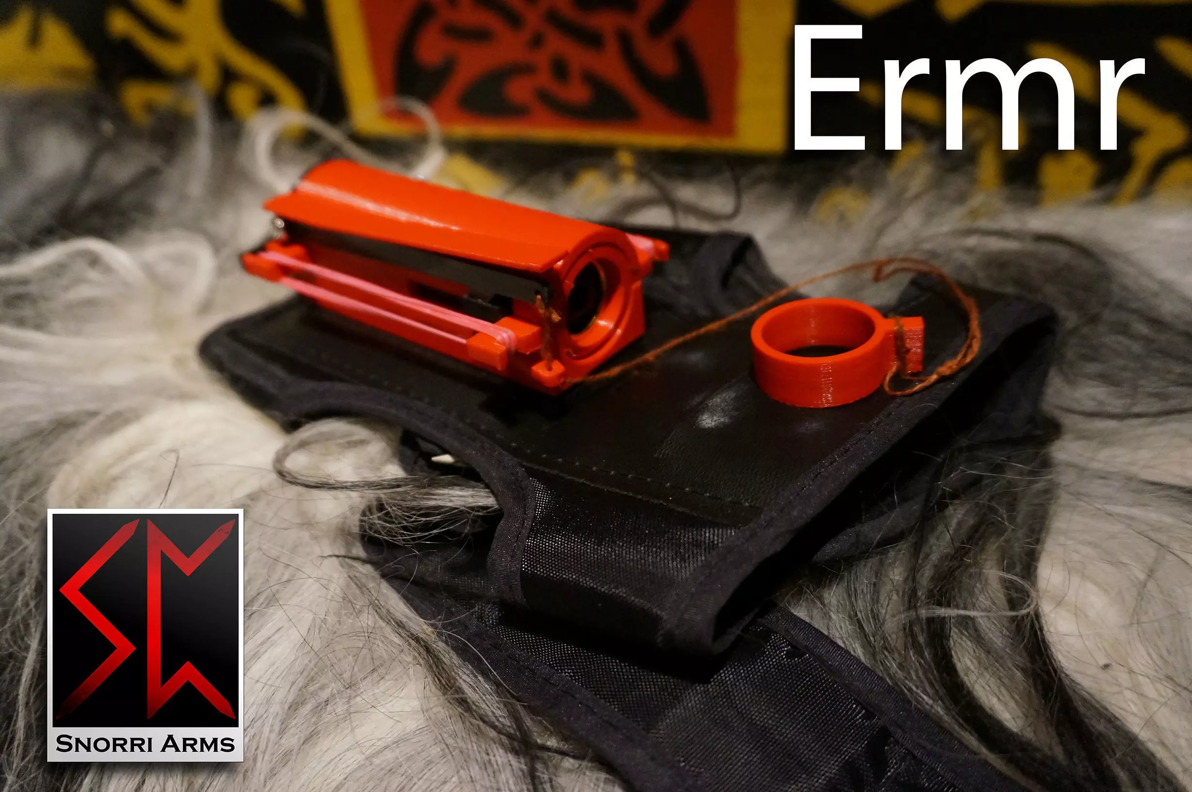 Ermr arm mounted airsoft shotgun shell launcher 3D print model_0