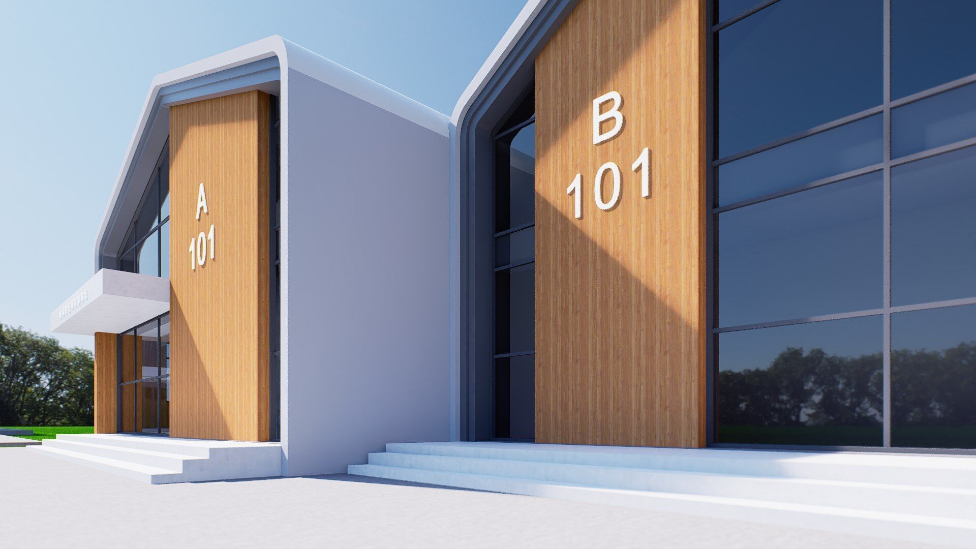 warehouse Low-poly 3D model_3