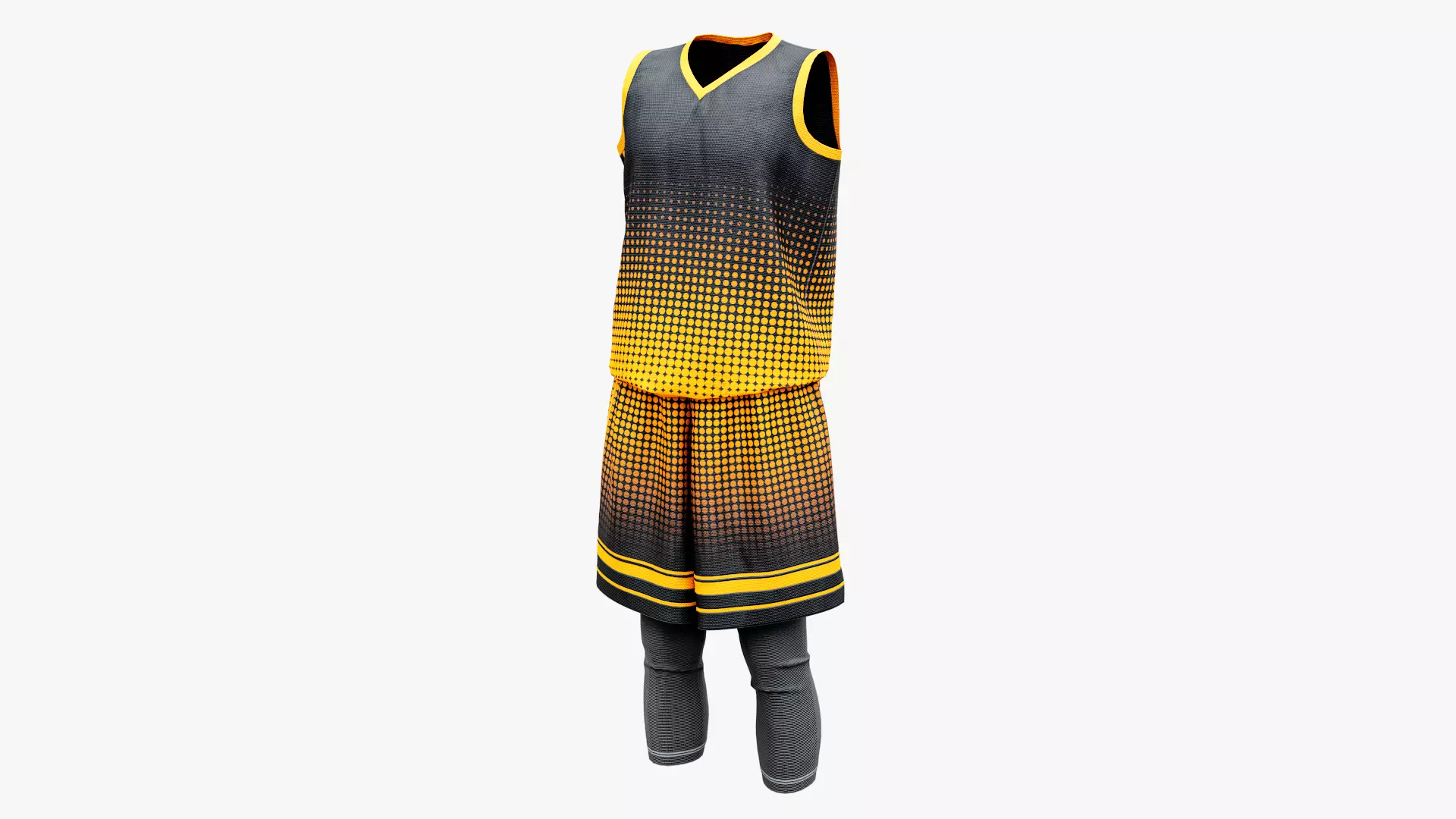 Mens Basketball Uniform Free low-poly 3D model