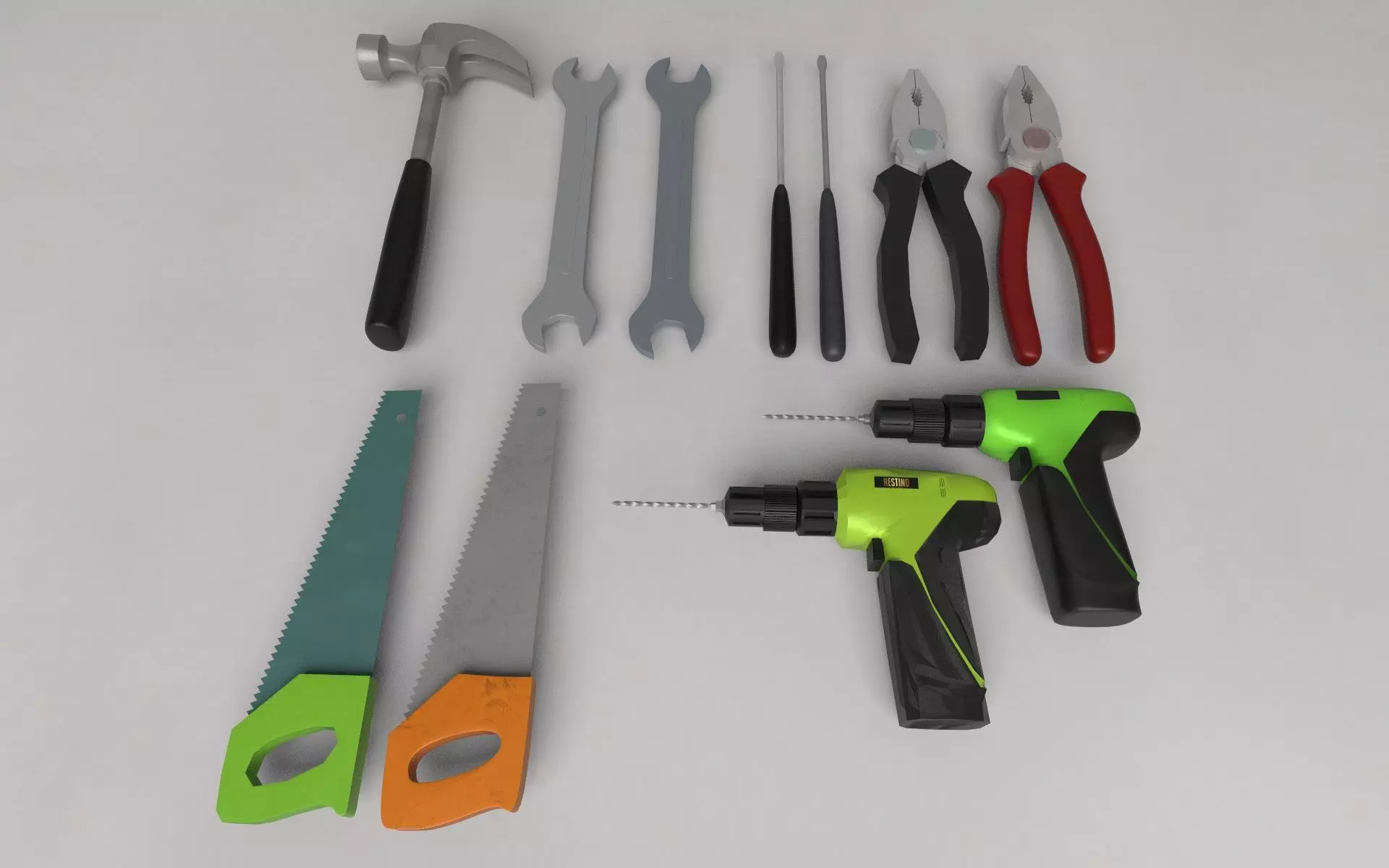Tools Kit Bundle 2K -Beta- -Commercial License- Low-poly 3D model_0