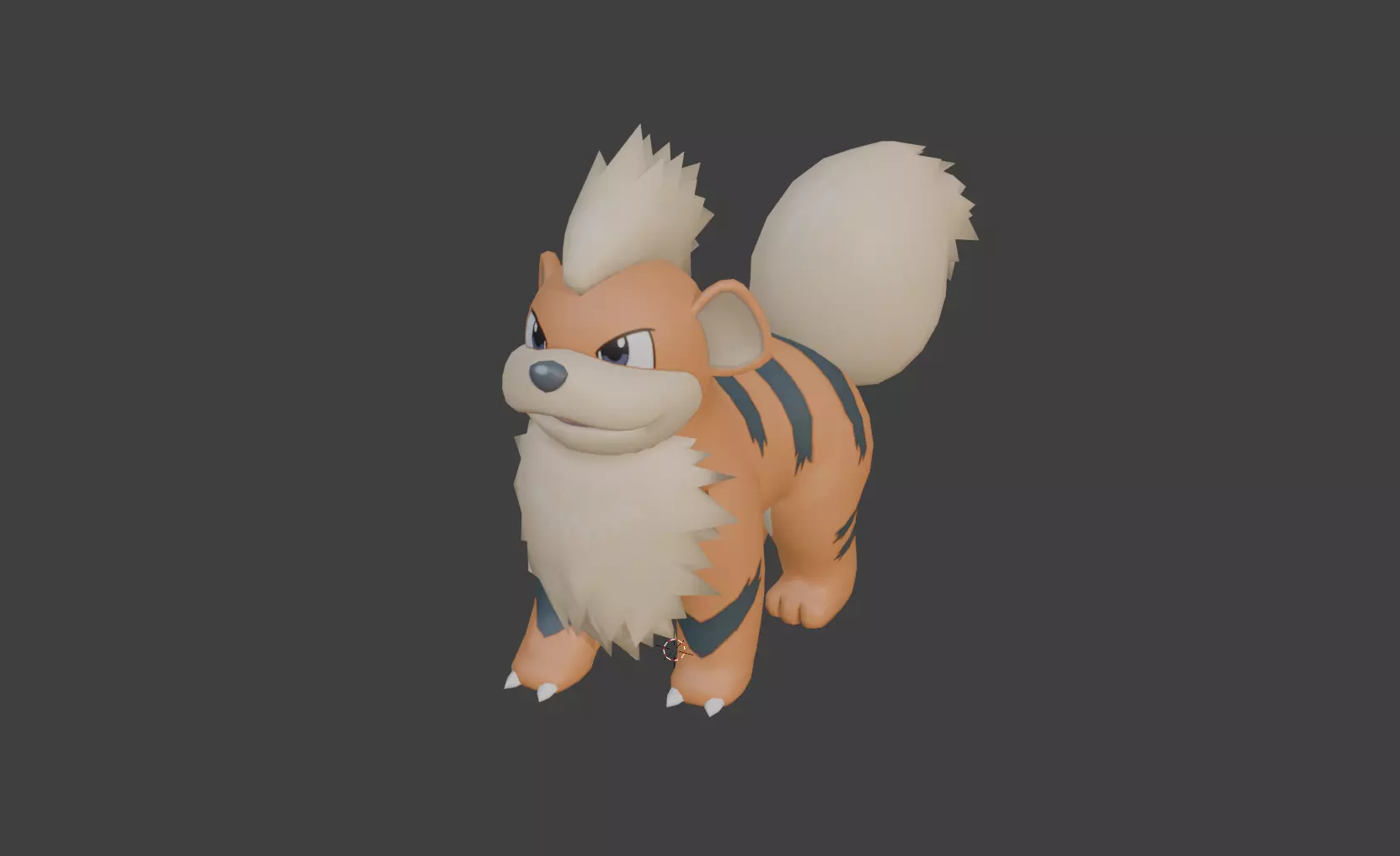 Growlithe-Animated Free low-poly 3D model_0
